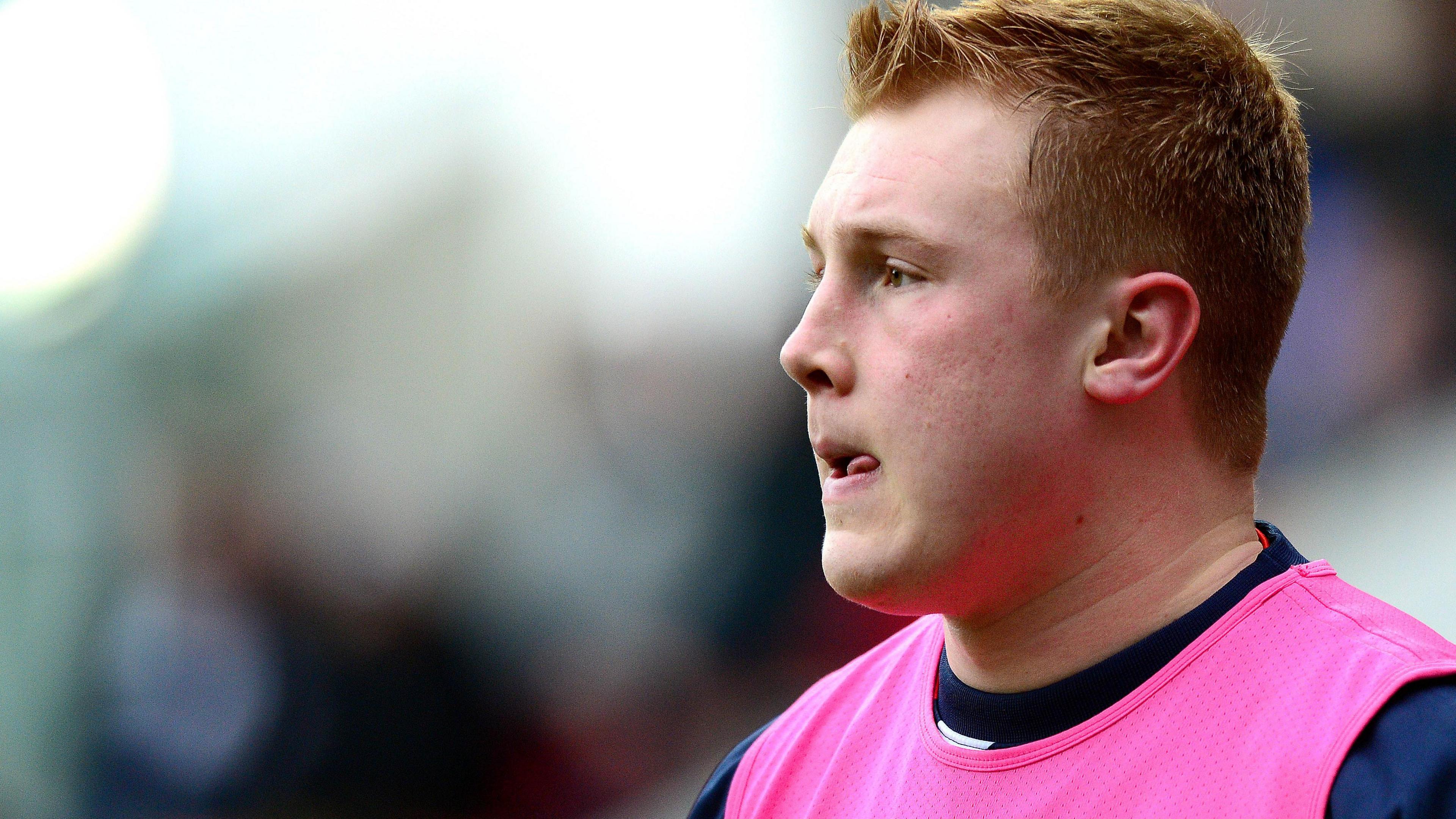 Tom Rowland on the bench for Bristol