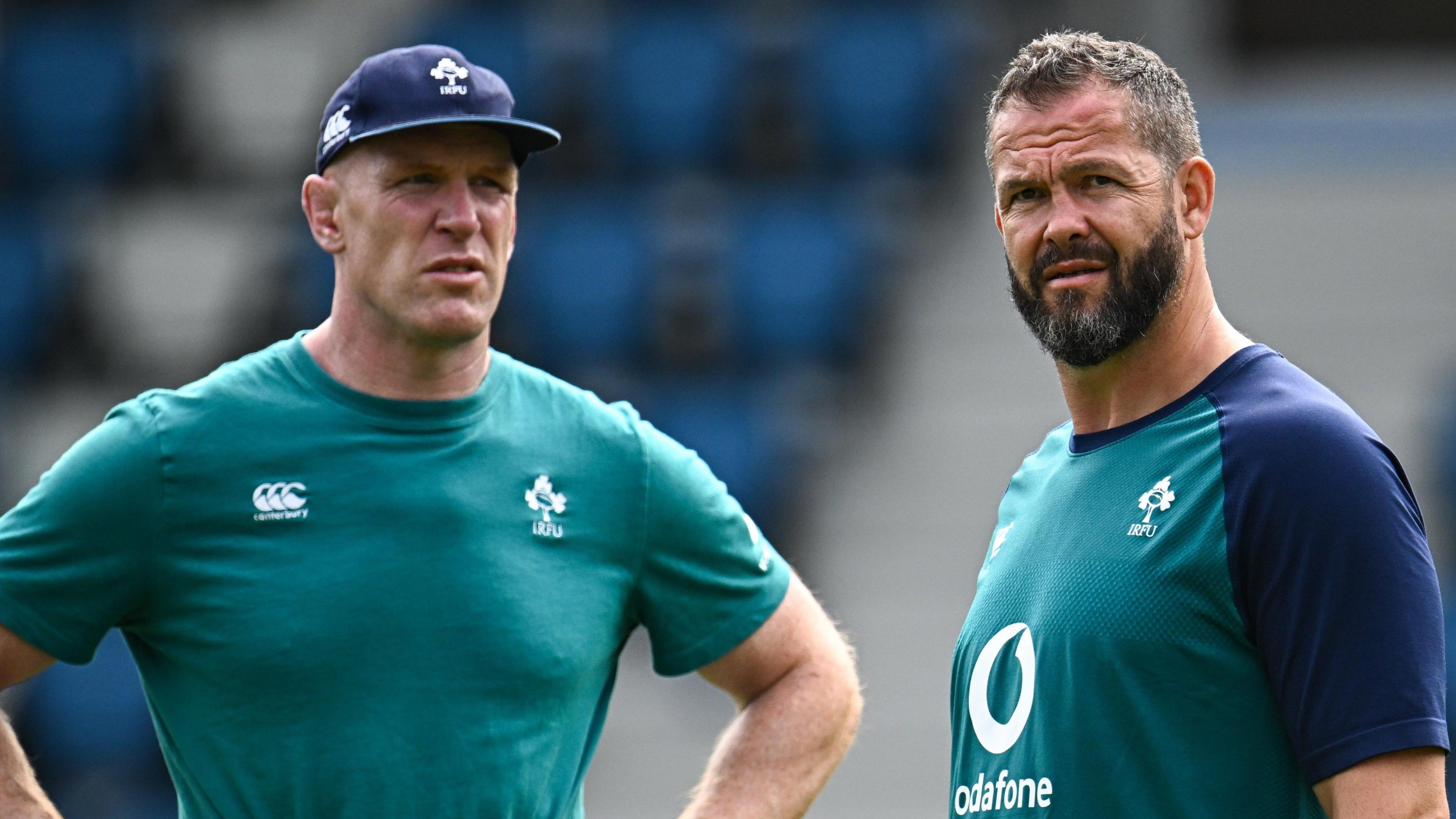 Paul O'Connell and Andy Farrell