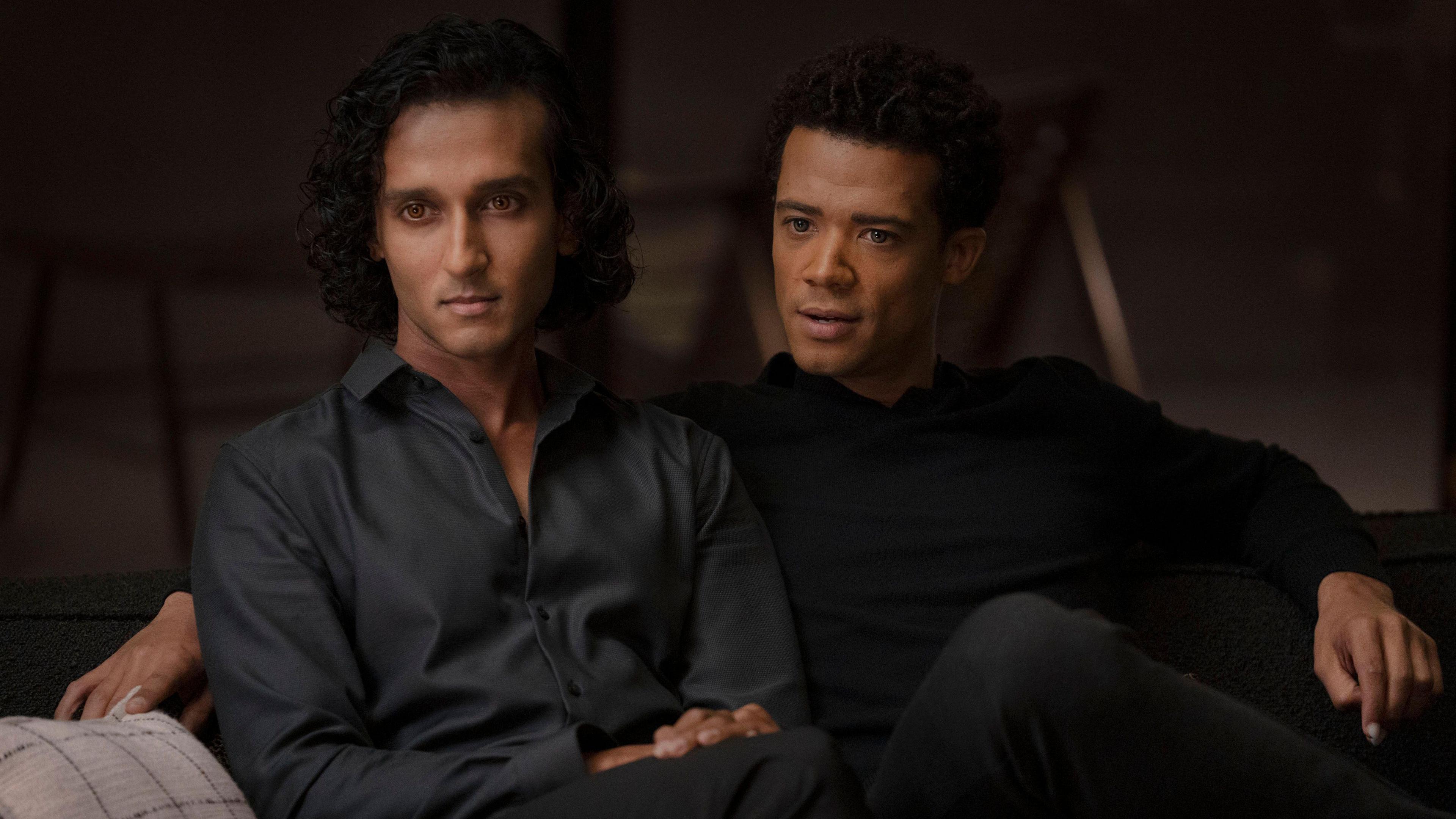 Assad Zaman, who plays the vampire Armand and Jacob Anderson, who plays Louis de Pointe du Lac