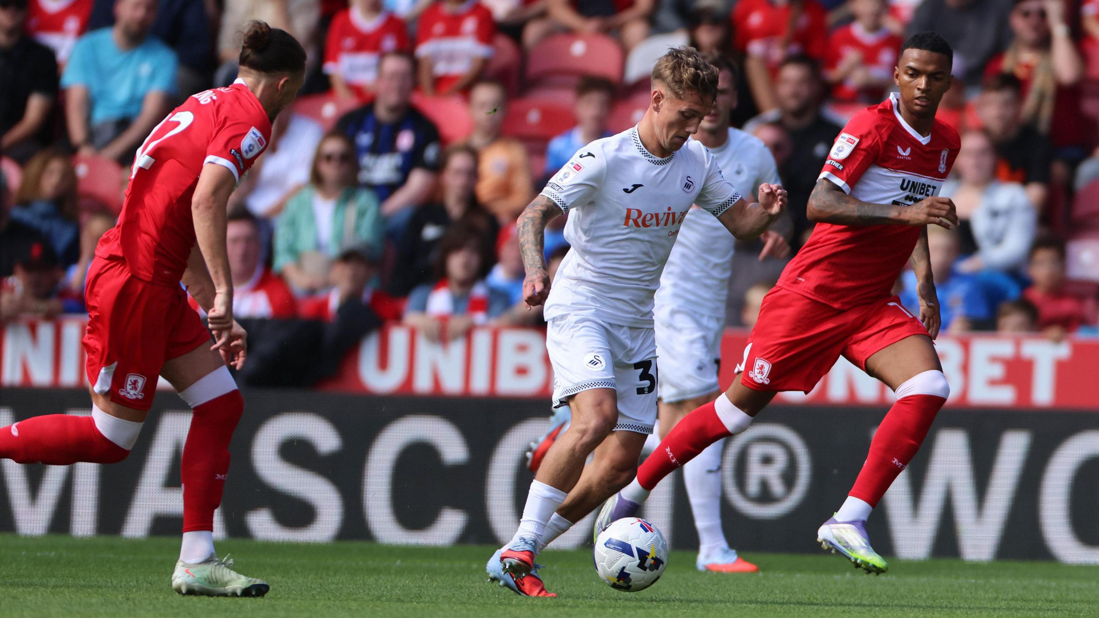 Ethan Galbraith in possession