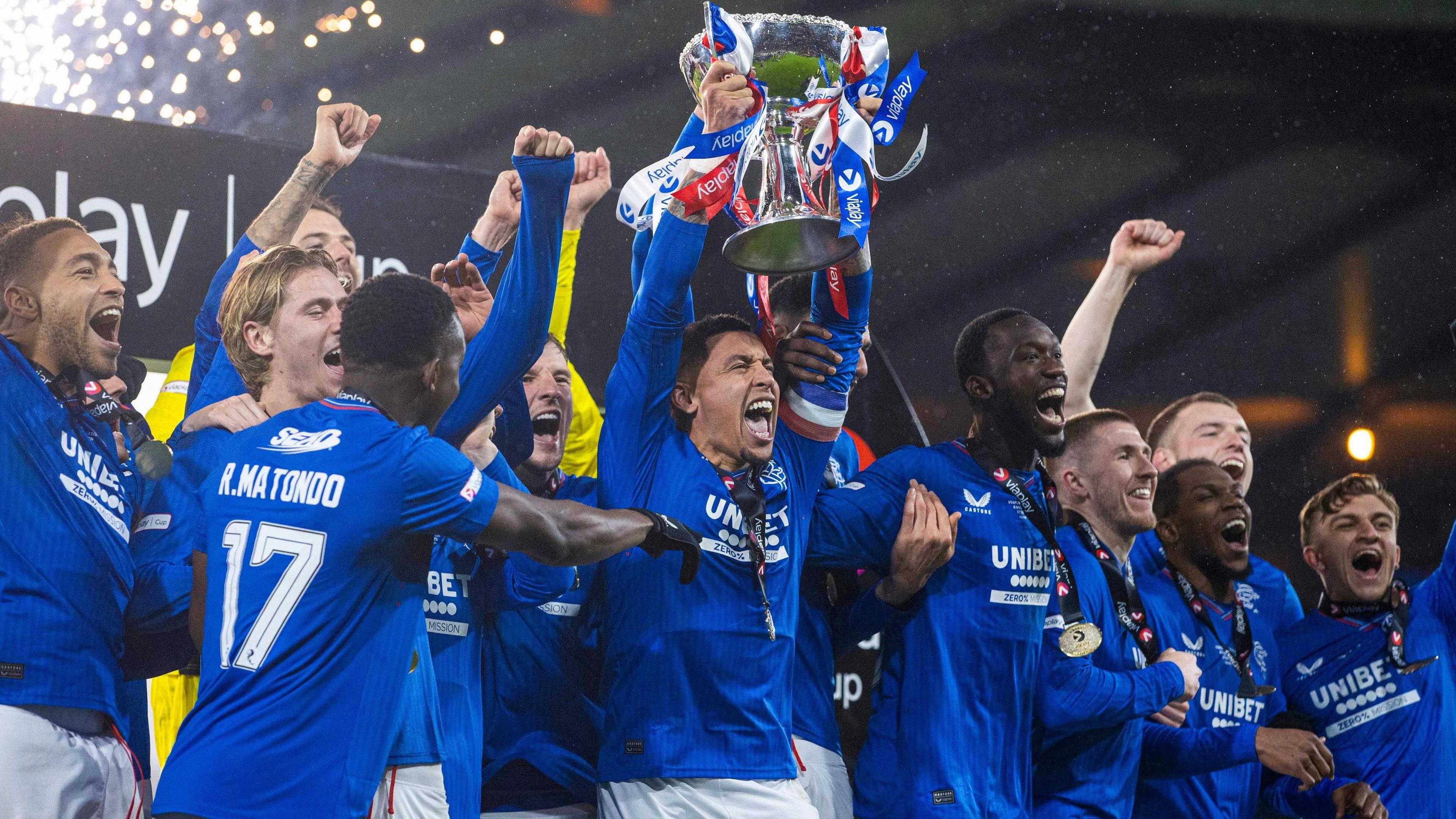 Rangers lift the Scottish League Cup in December