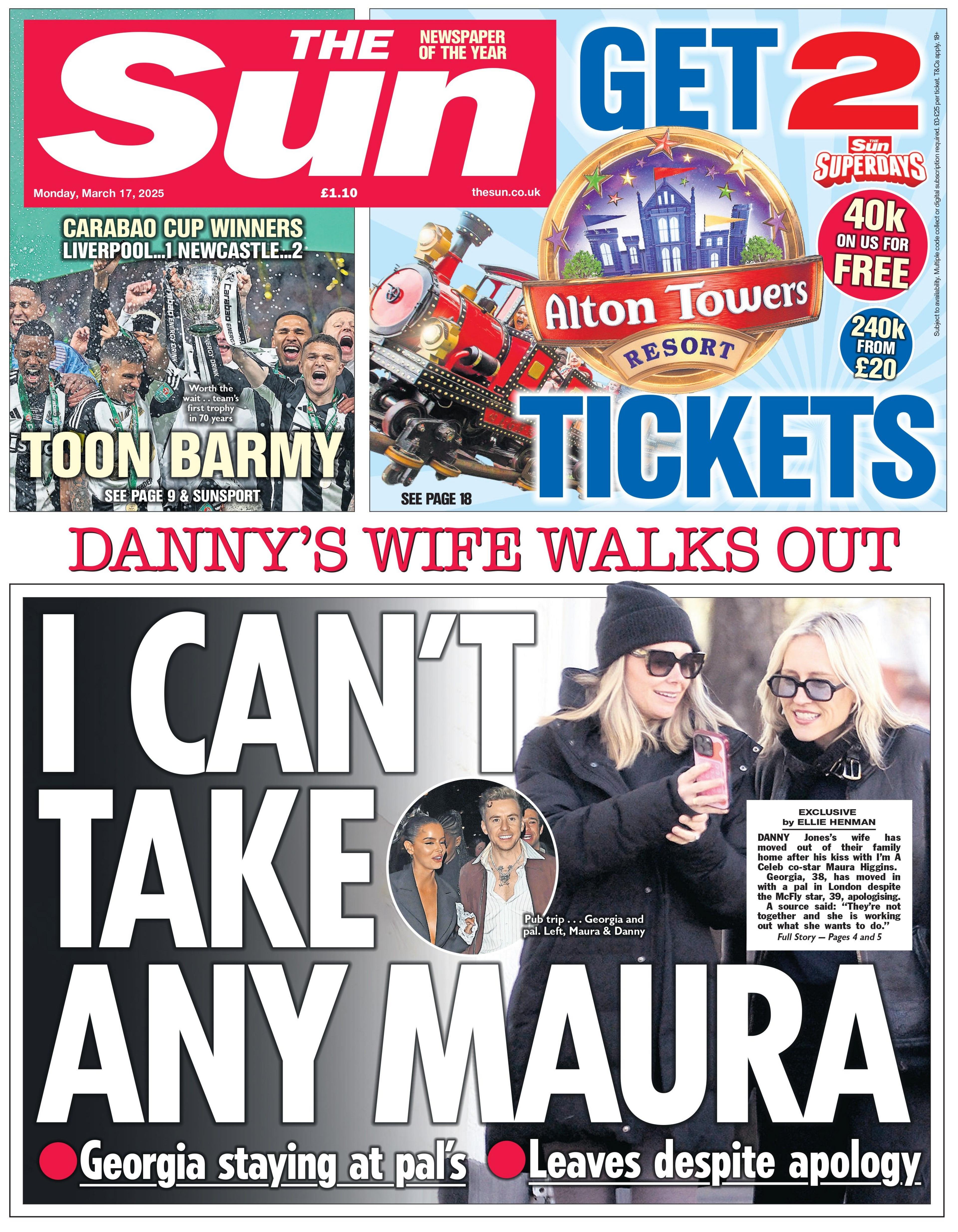 The Sun: I can't take any Maura