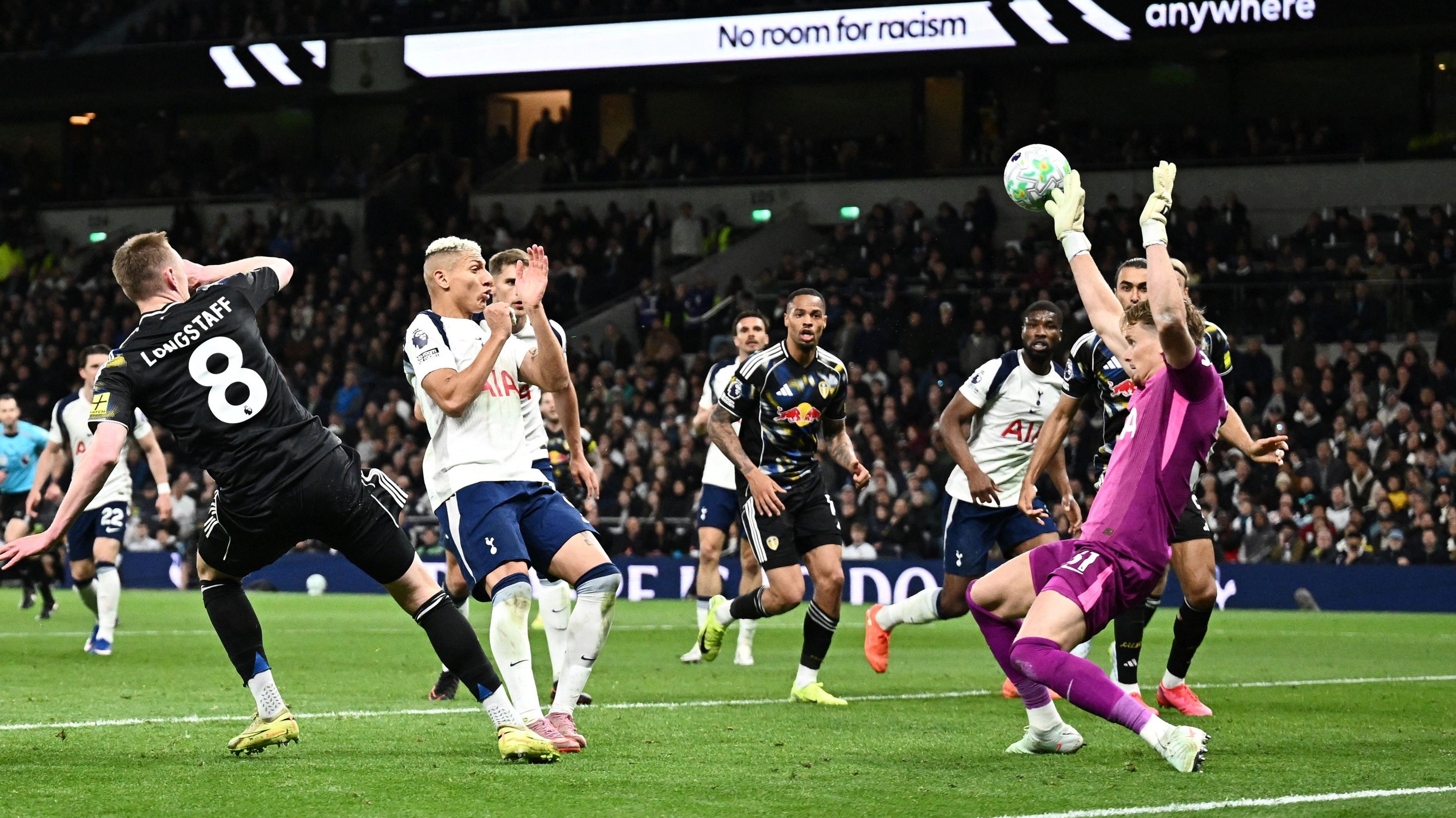 Antonin Kinsky saves from Sean Longstaff