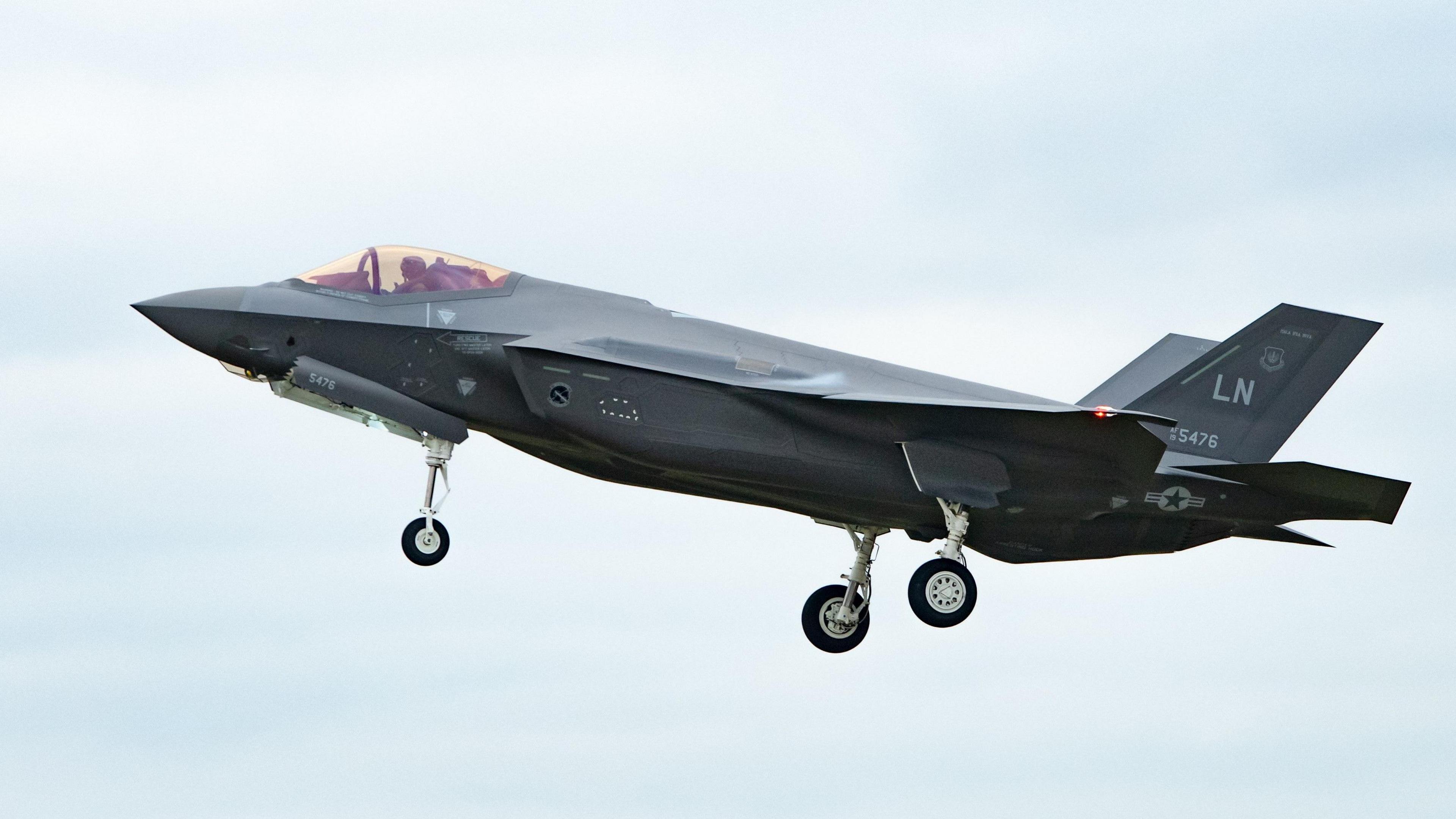 F-35A Lightning II of the 495th Fighter Squadron at RAF Lakenheath