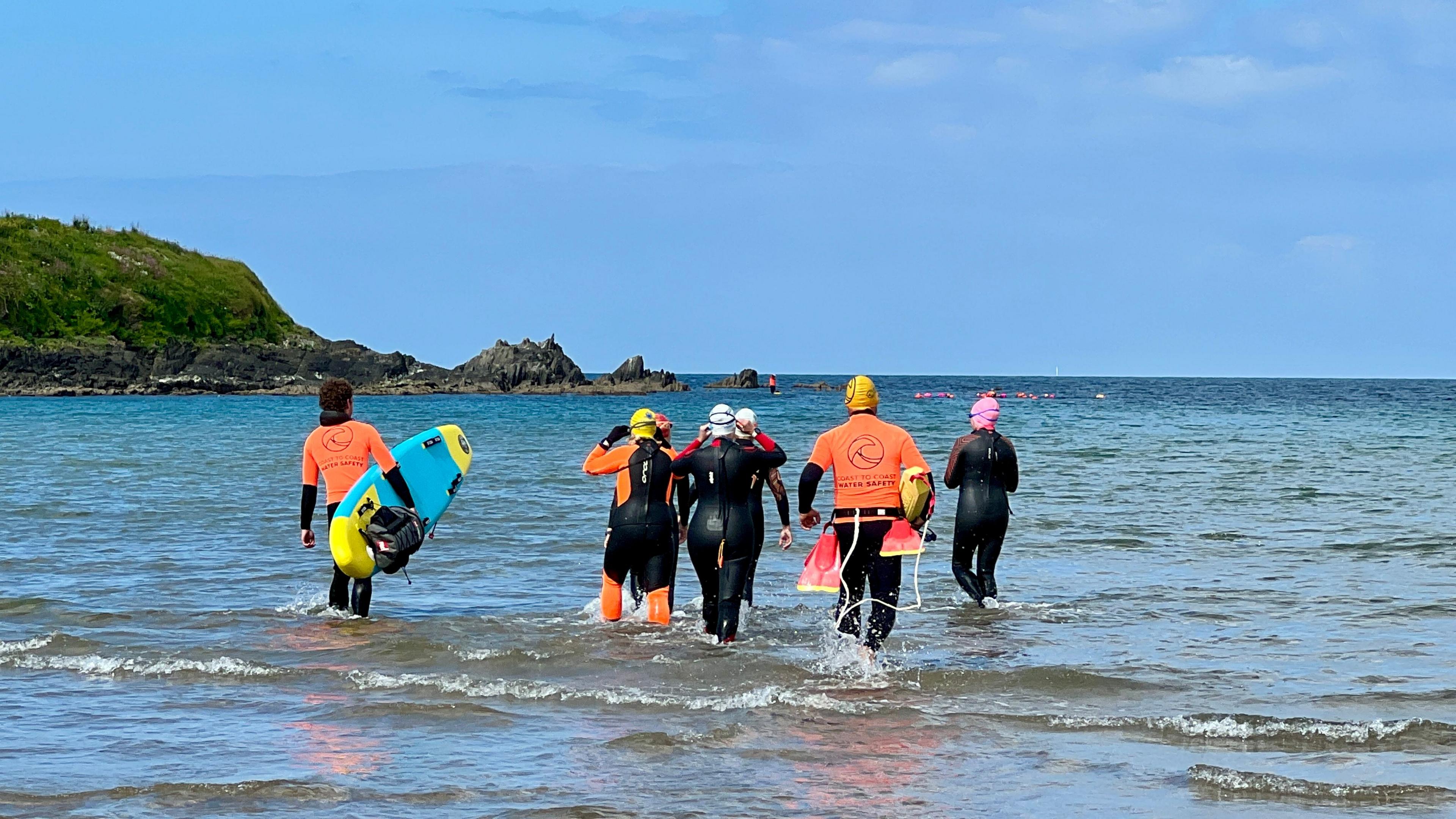 Swimmers at Bigbury