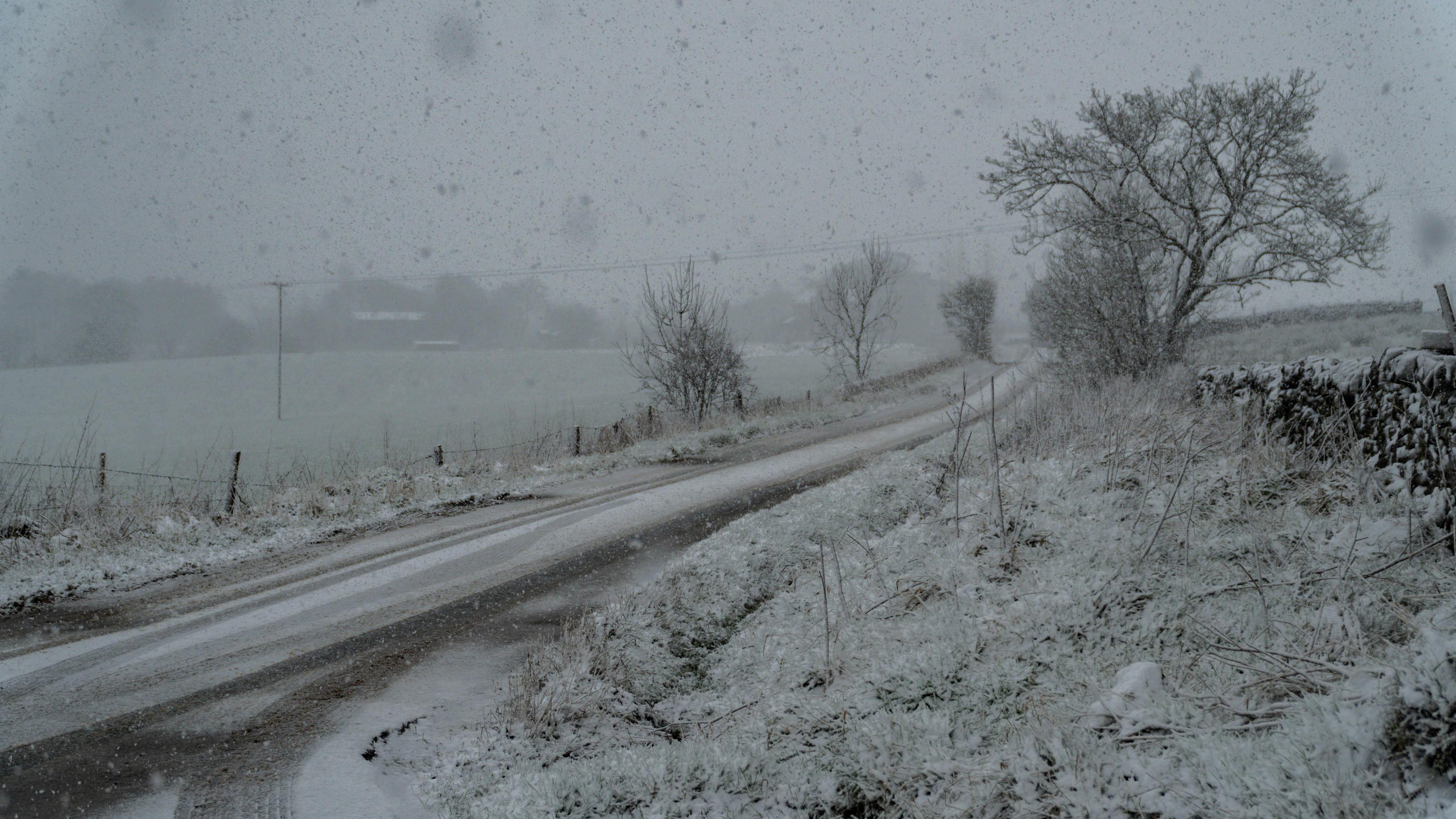 Snow near Leek