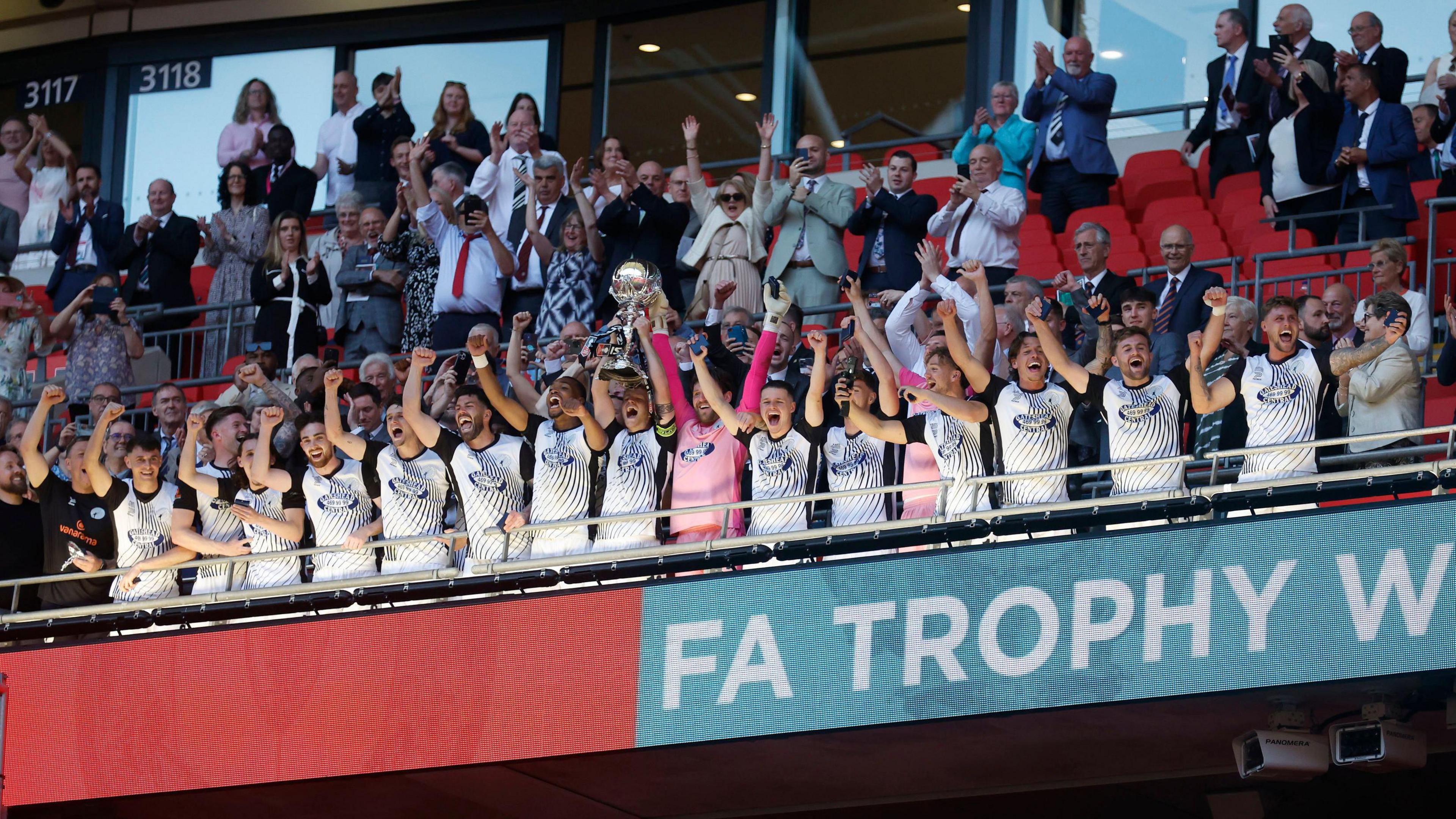 Gateshead celebrating at Wembley