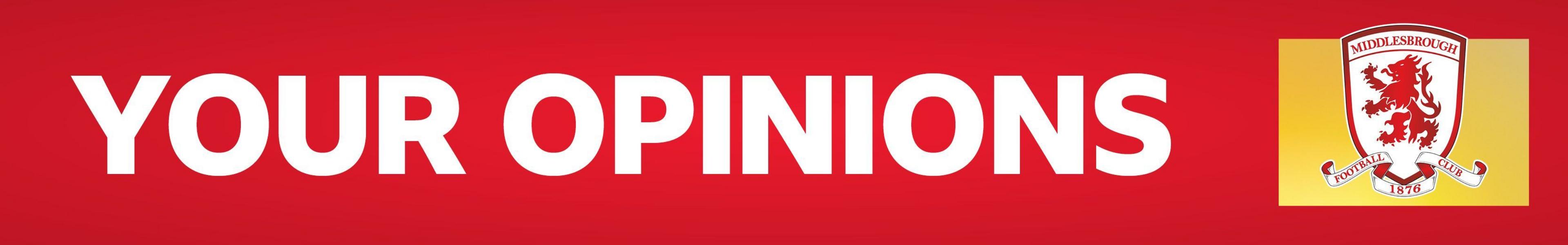 Middlesbrough your opinions banner