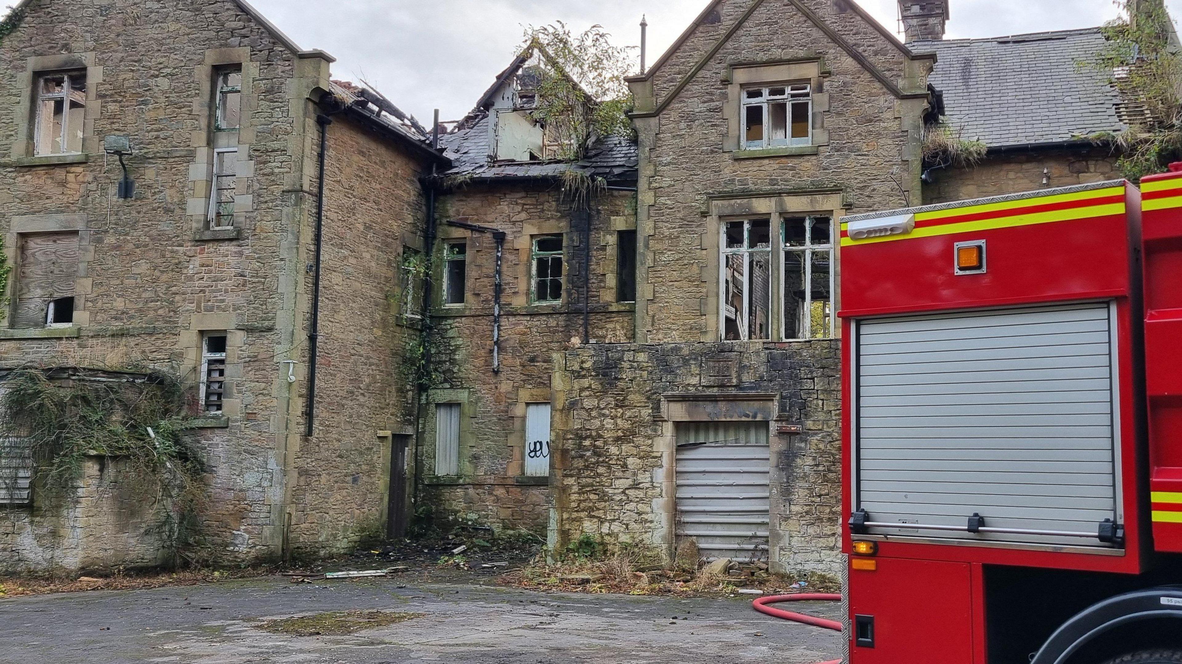 Derelict former Taxal Lodge School in Whaley Bridge