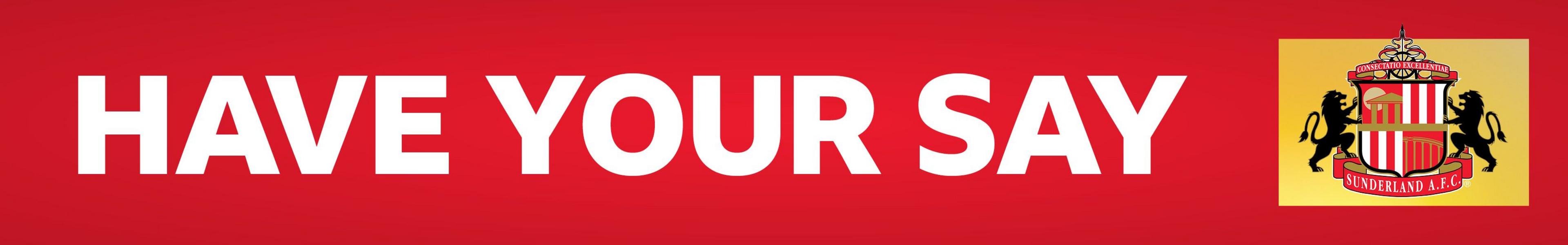 Sunderland have your say banner