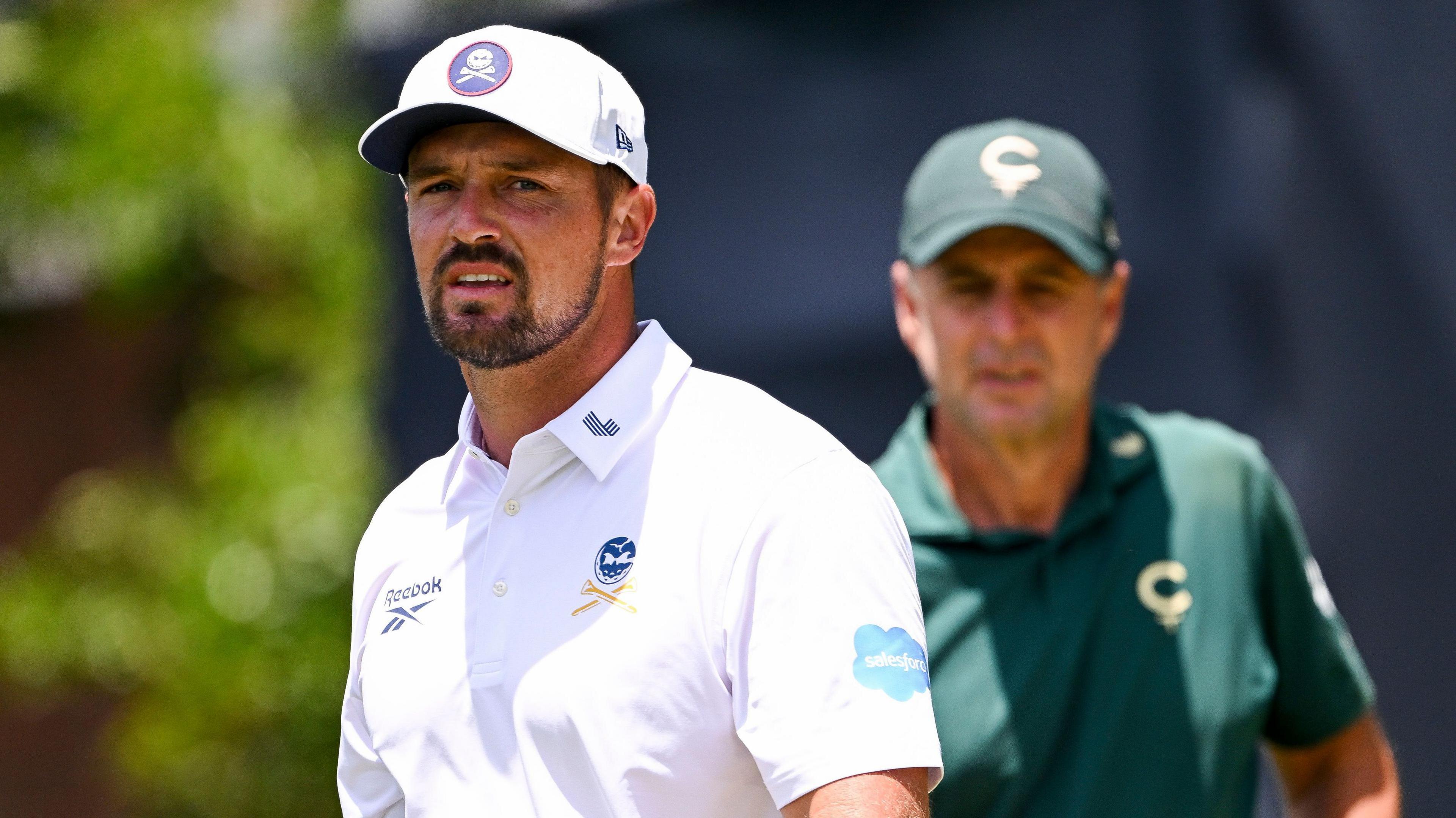 Bryson DeChambeau (left) and Richard Bland (right)