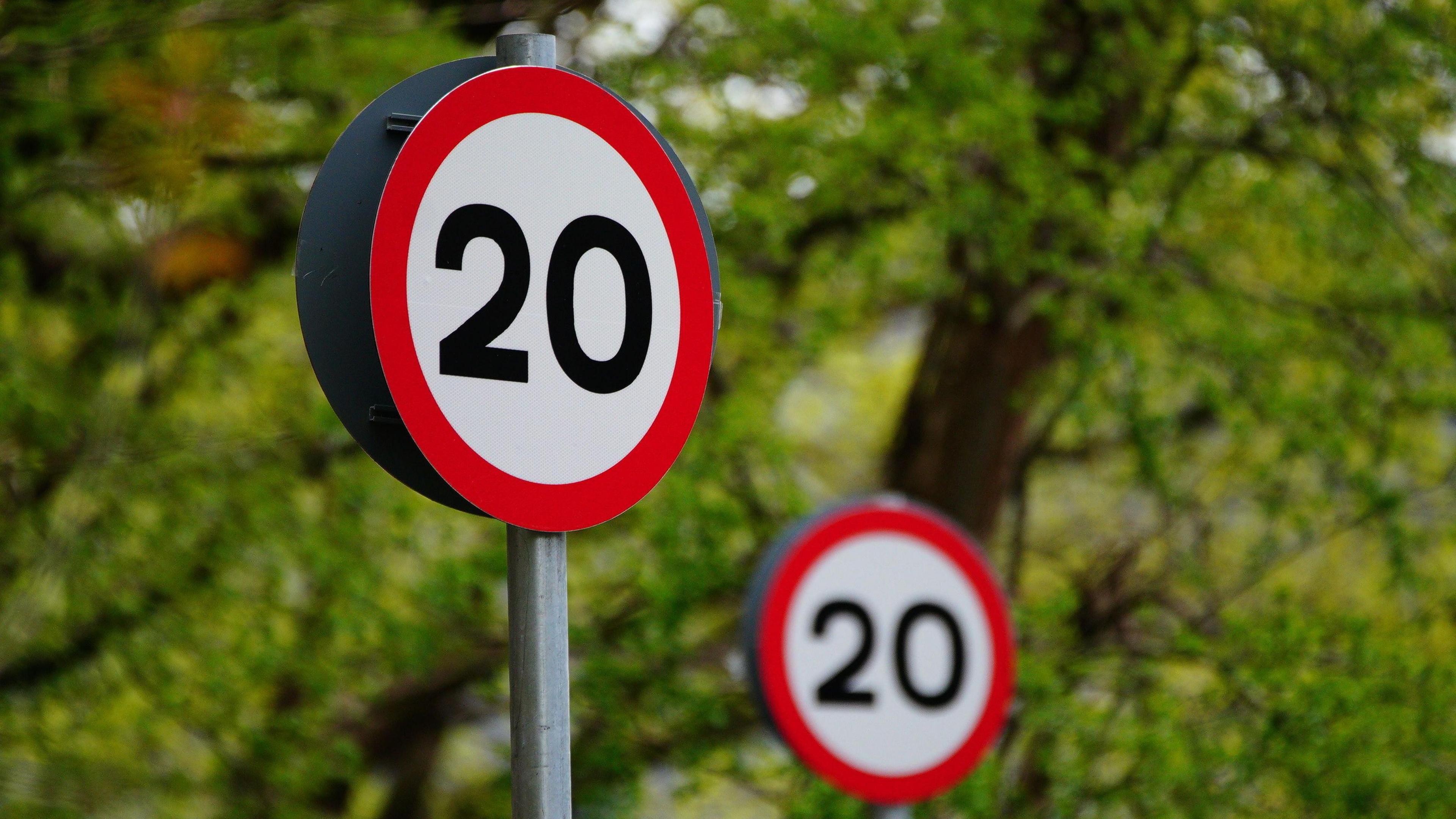 A 20mph speed zone 