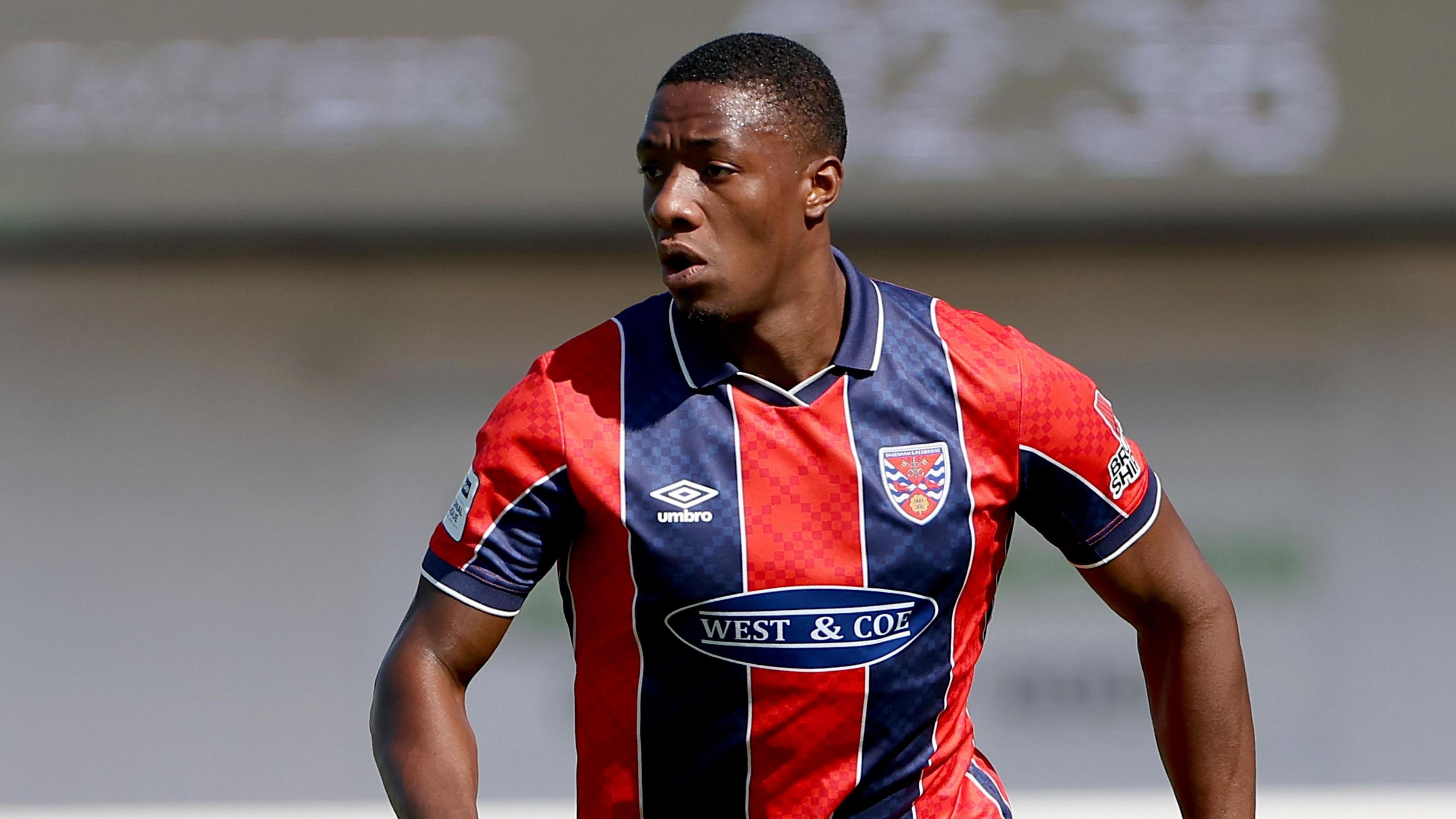 Paul Kalambayi in action for Dagenham & Redbridge