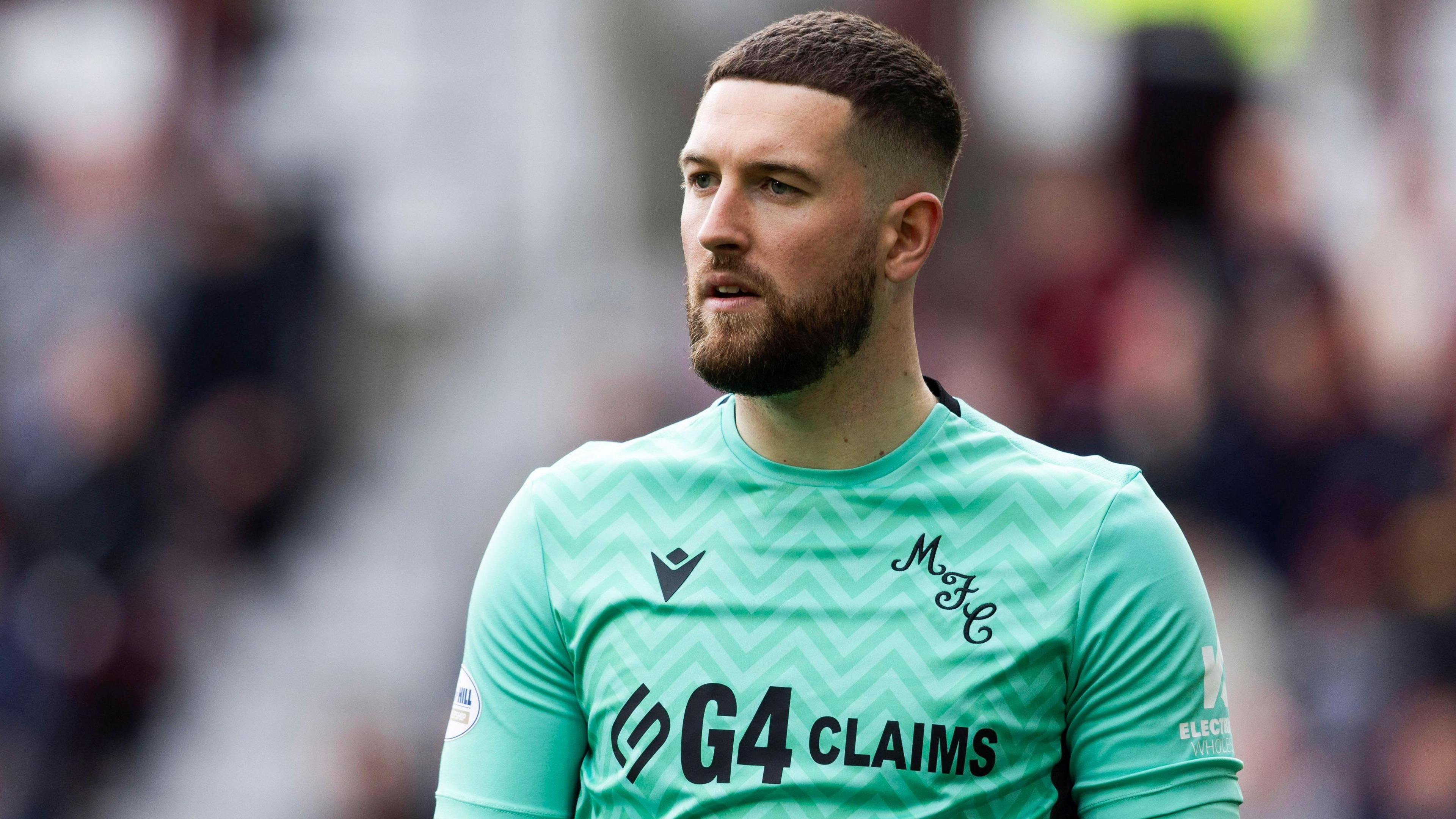 Motherwell goalkeeper Calum Ward