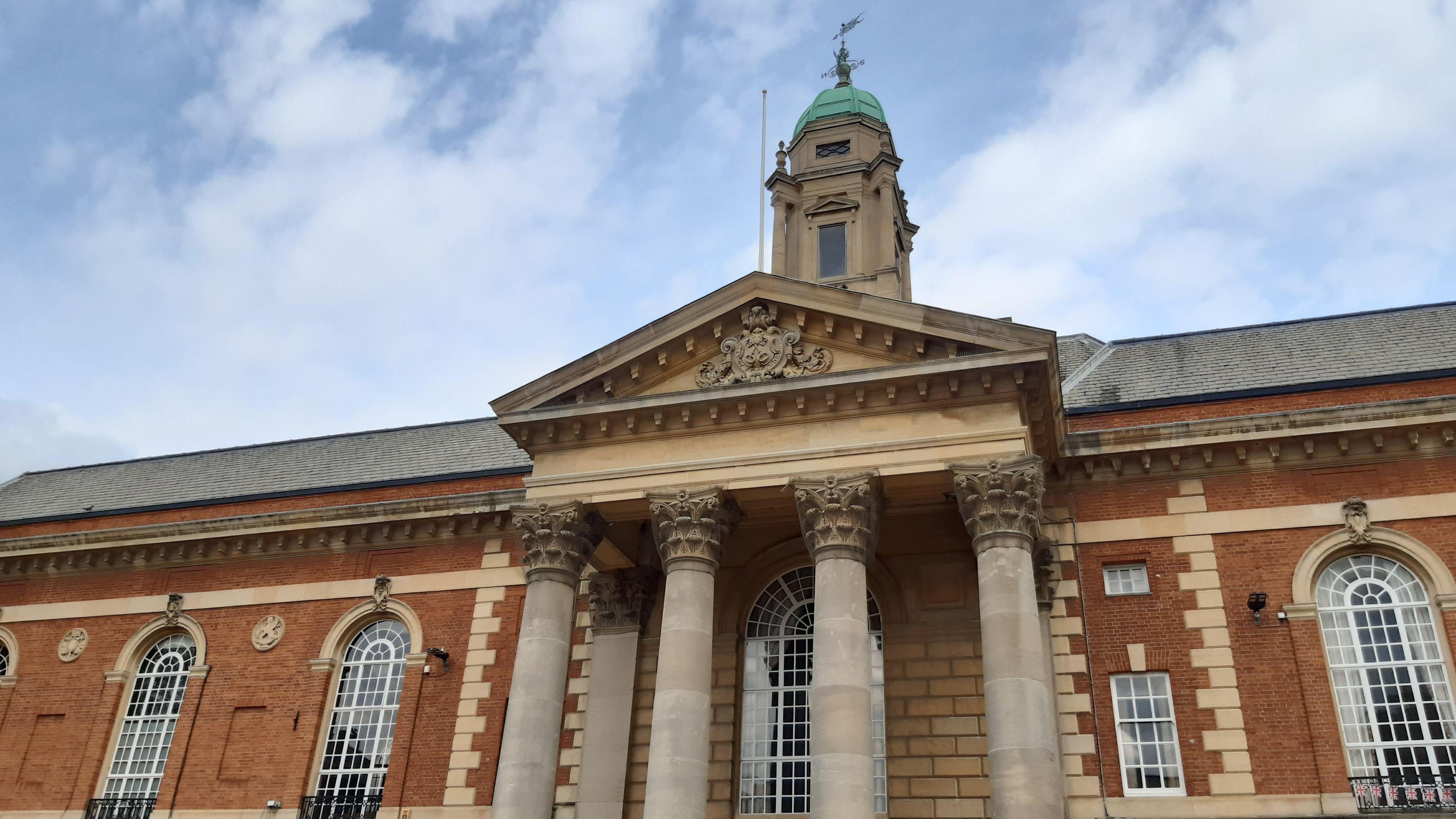 The outside of Peterborough town hall