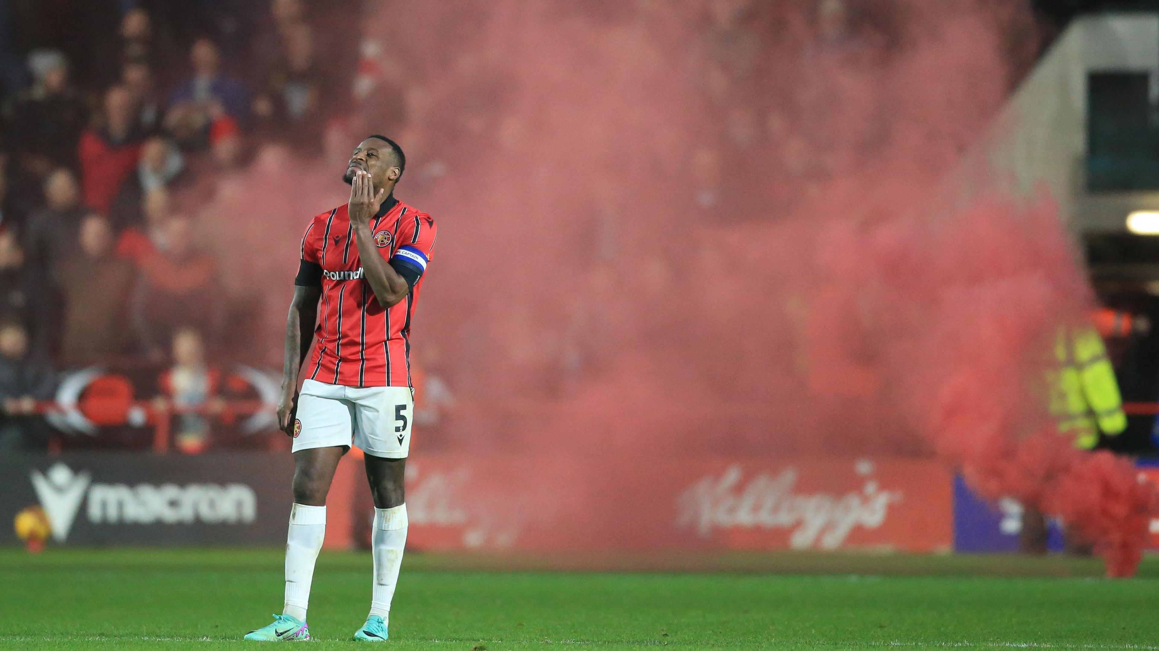 Smoke bomb let off at Walsall