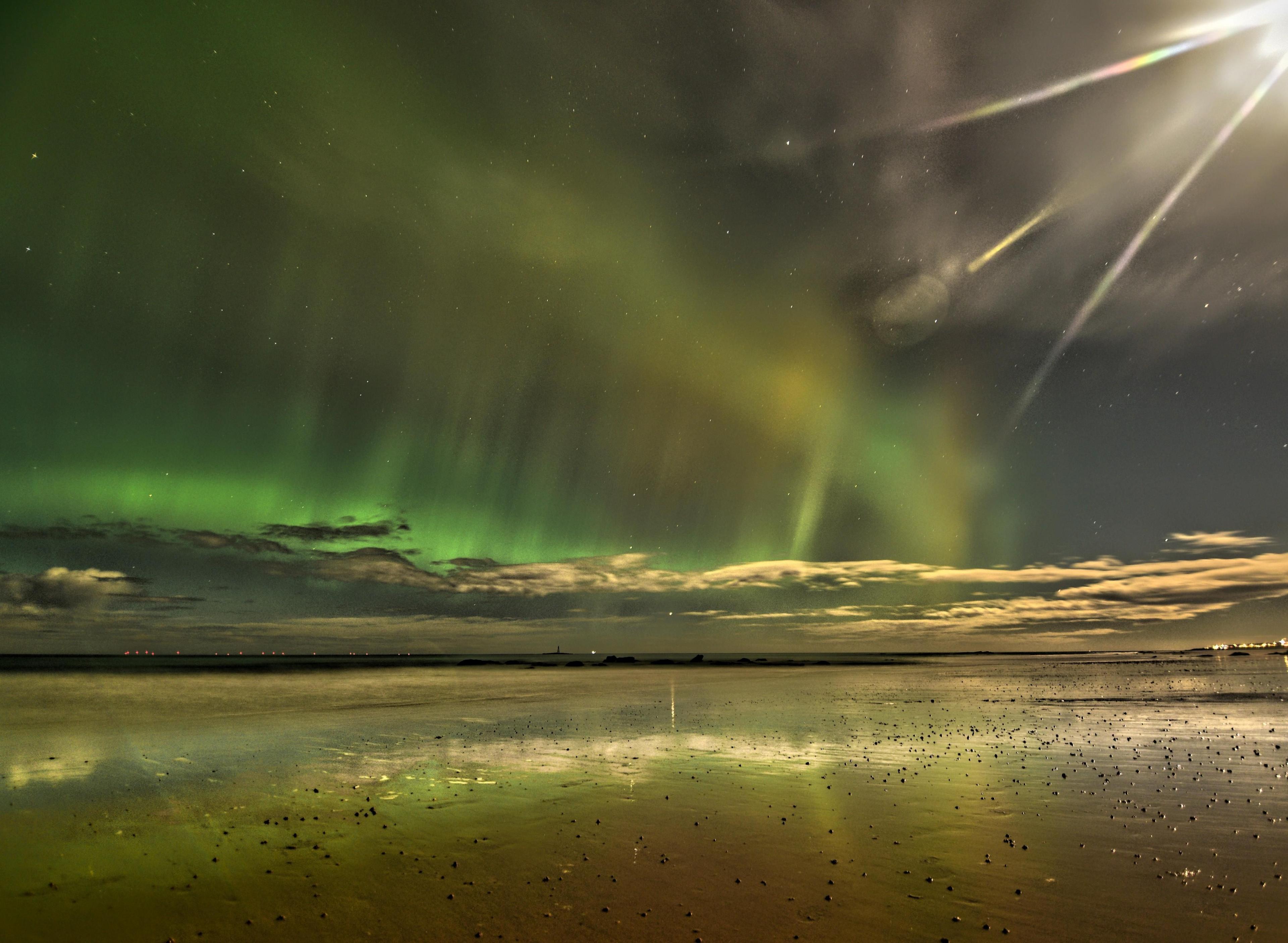 Northern Lights over Lossiemouth, Scotland