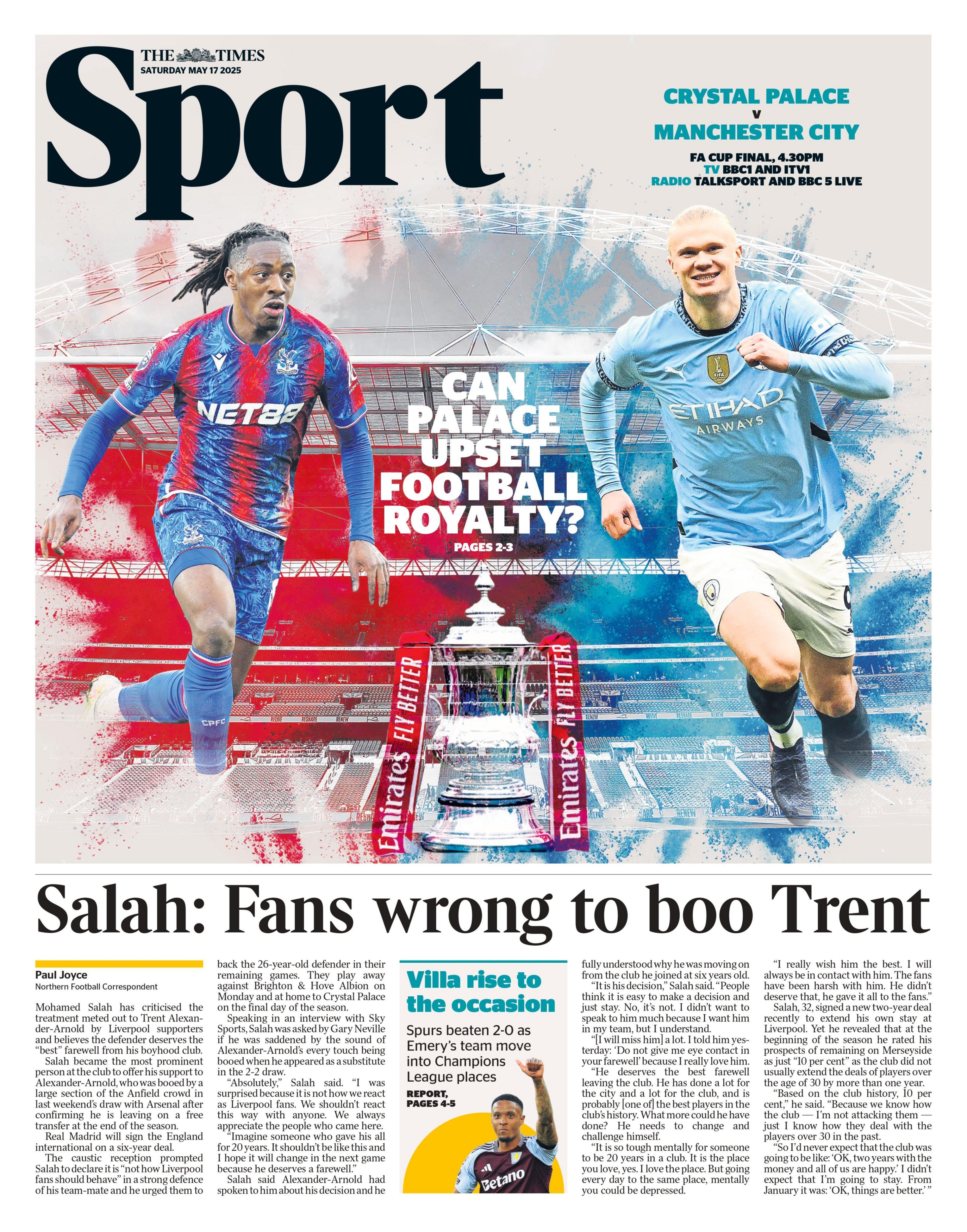 The Times sports section