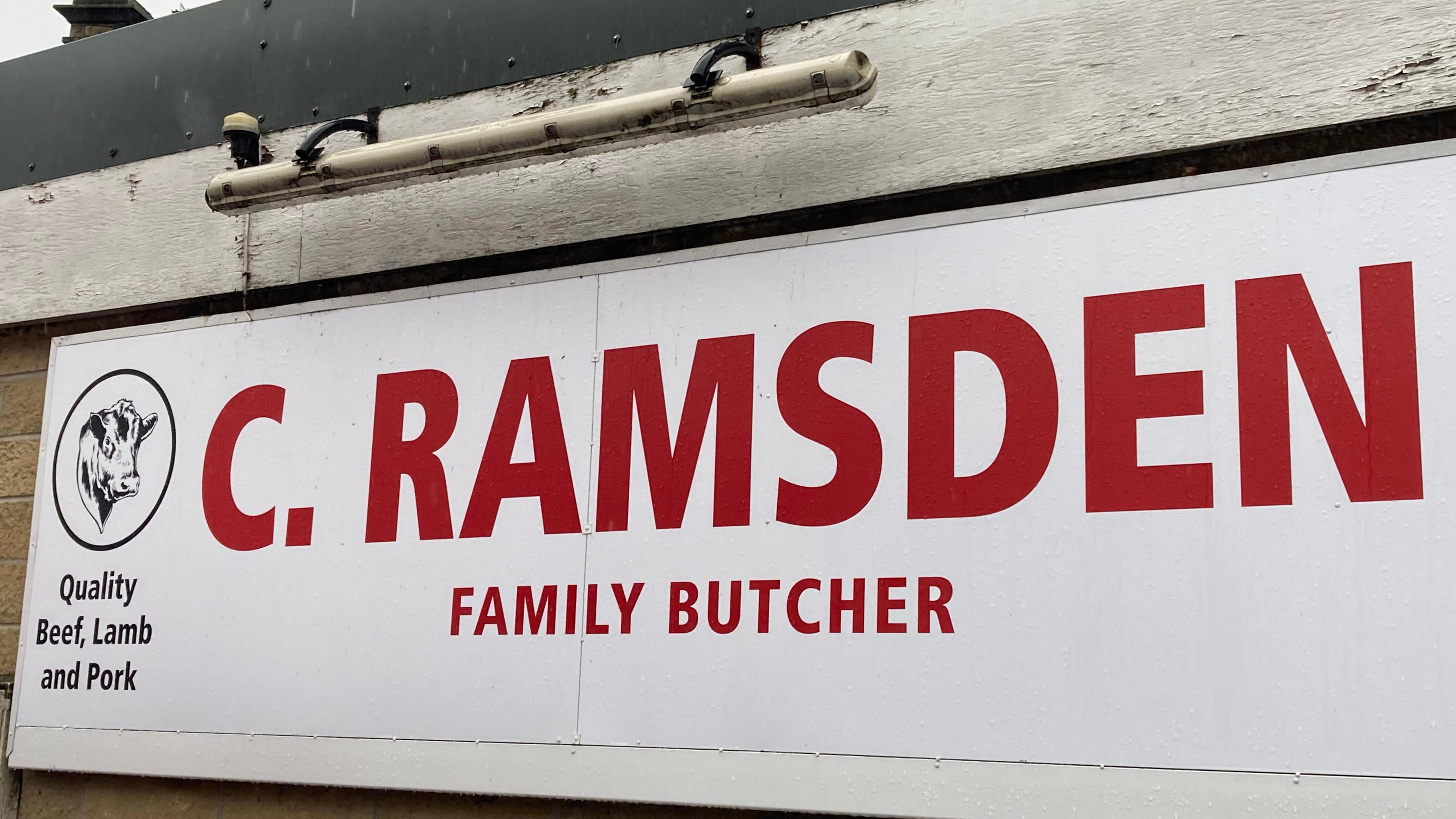 C Ramsden butcher shop in Mirfield