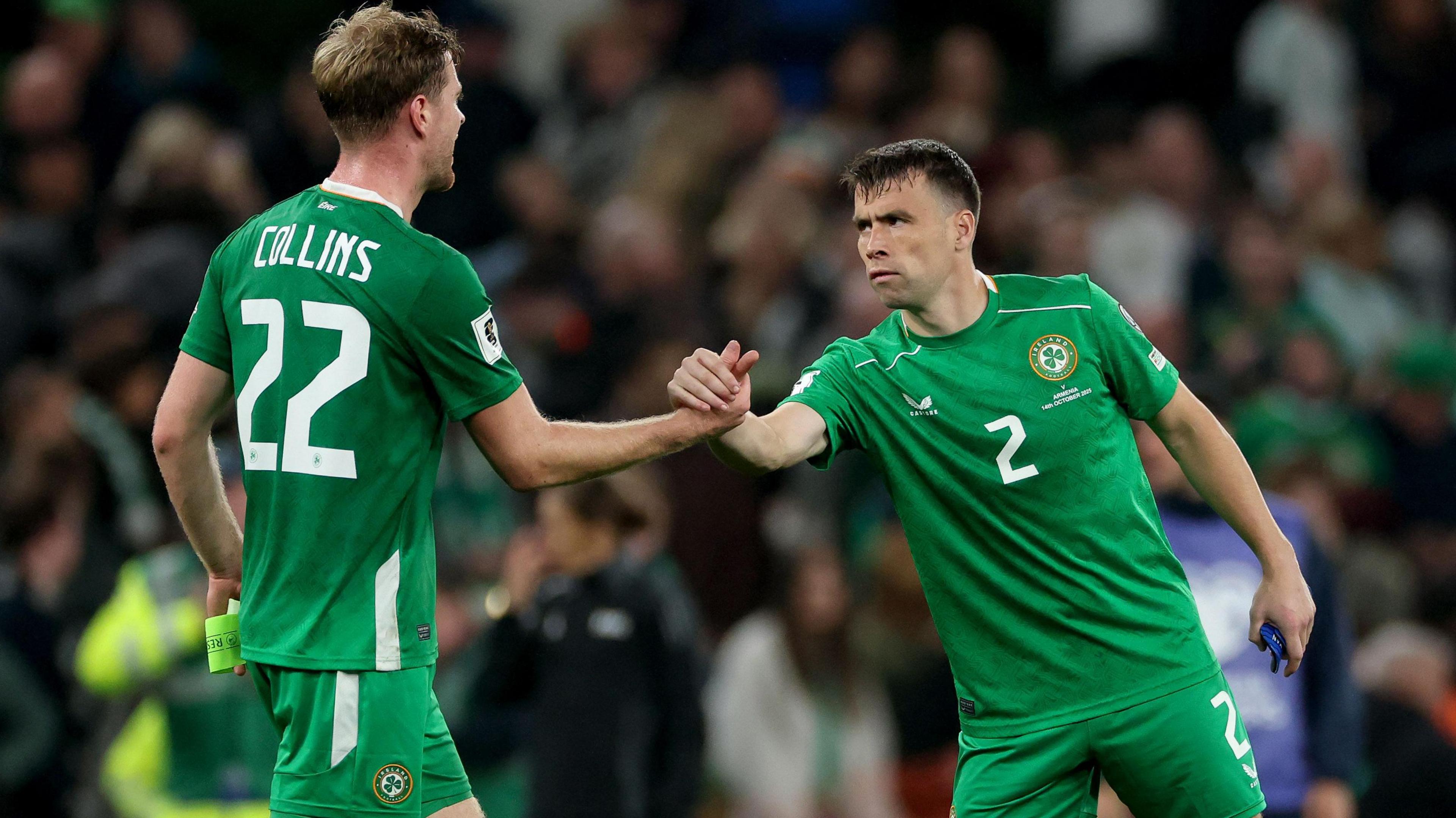 Nathan Collins and Seamus Coleman 
