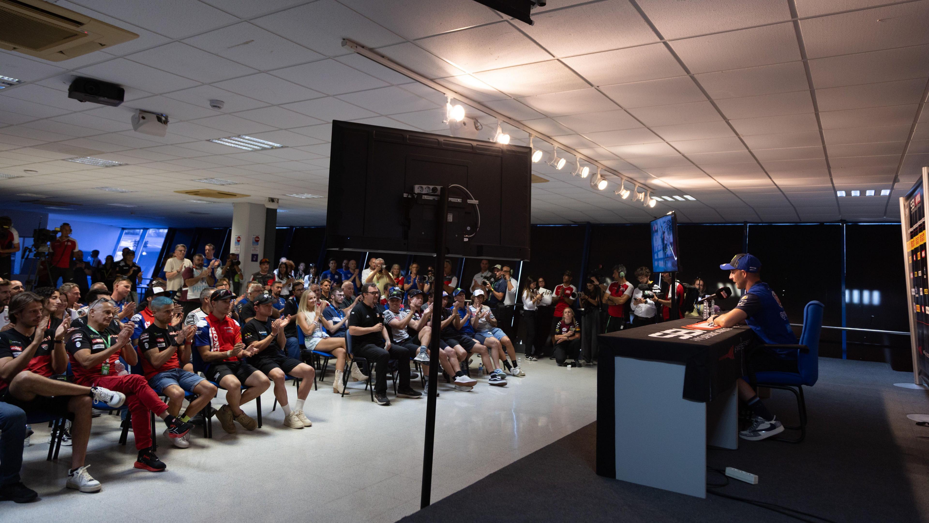 Jonathan Rea at his final press conference