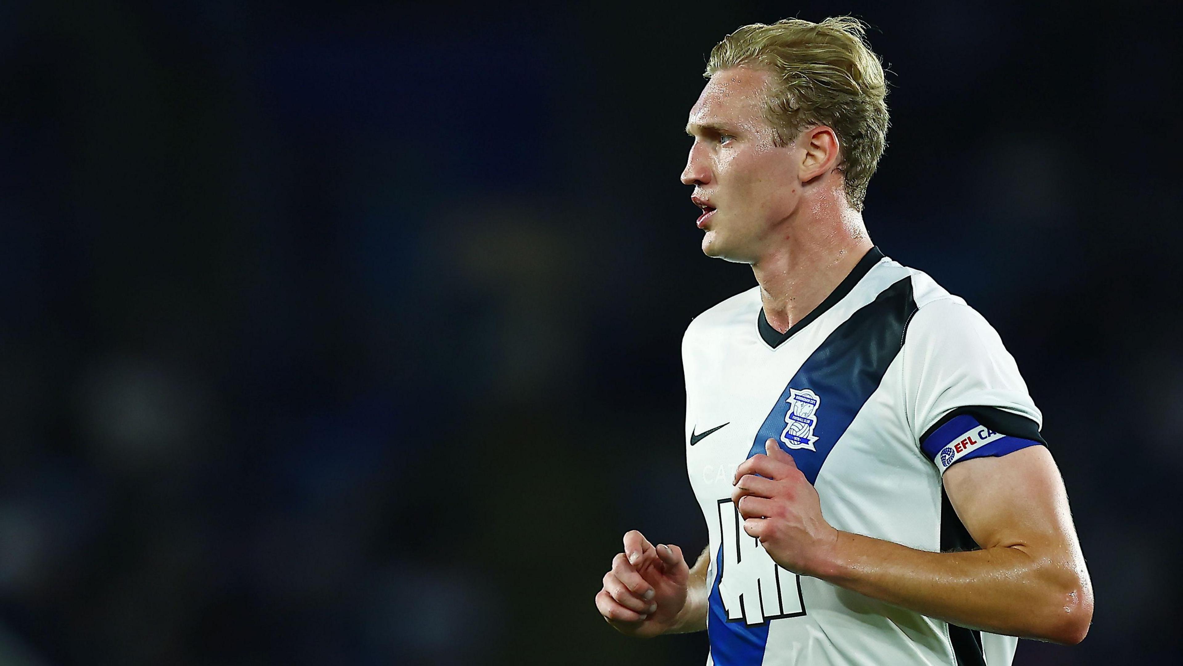 Birmingham City's Christoph Klarer in action 