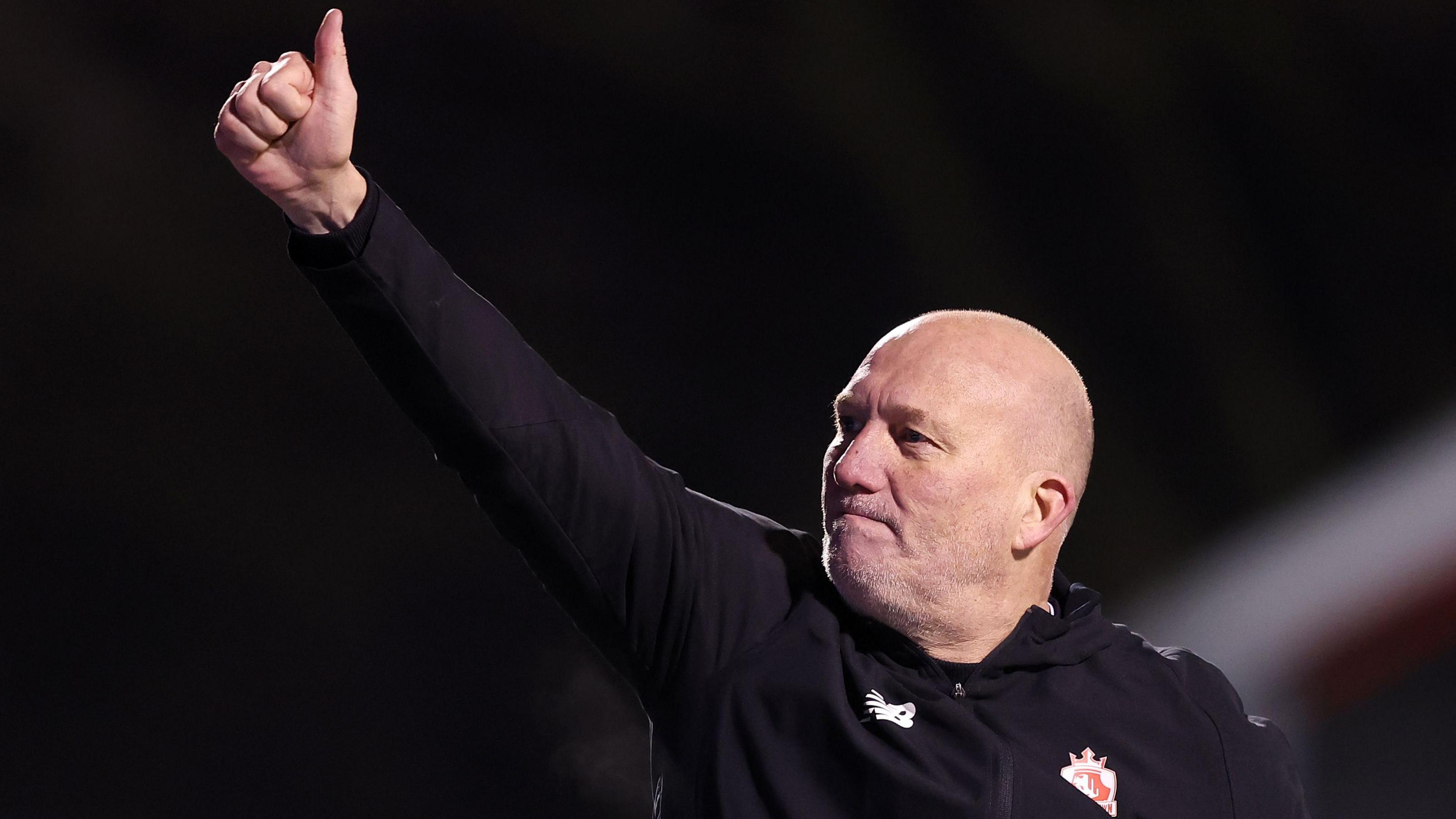 Former Alfreton Town Football Club manager Billy Heath during an FA Cup tie against Walsall at North Street