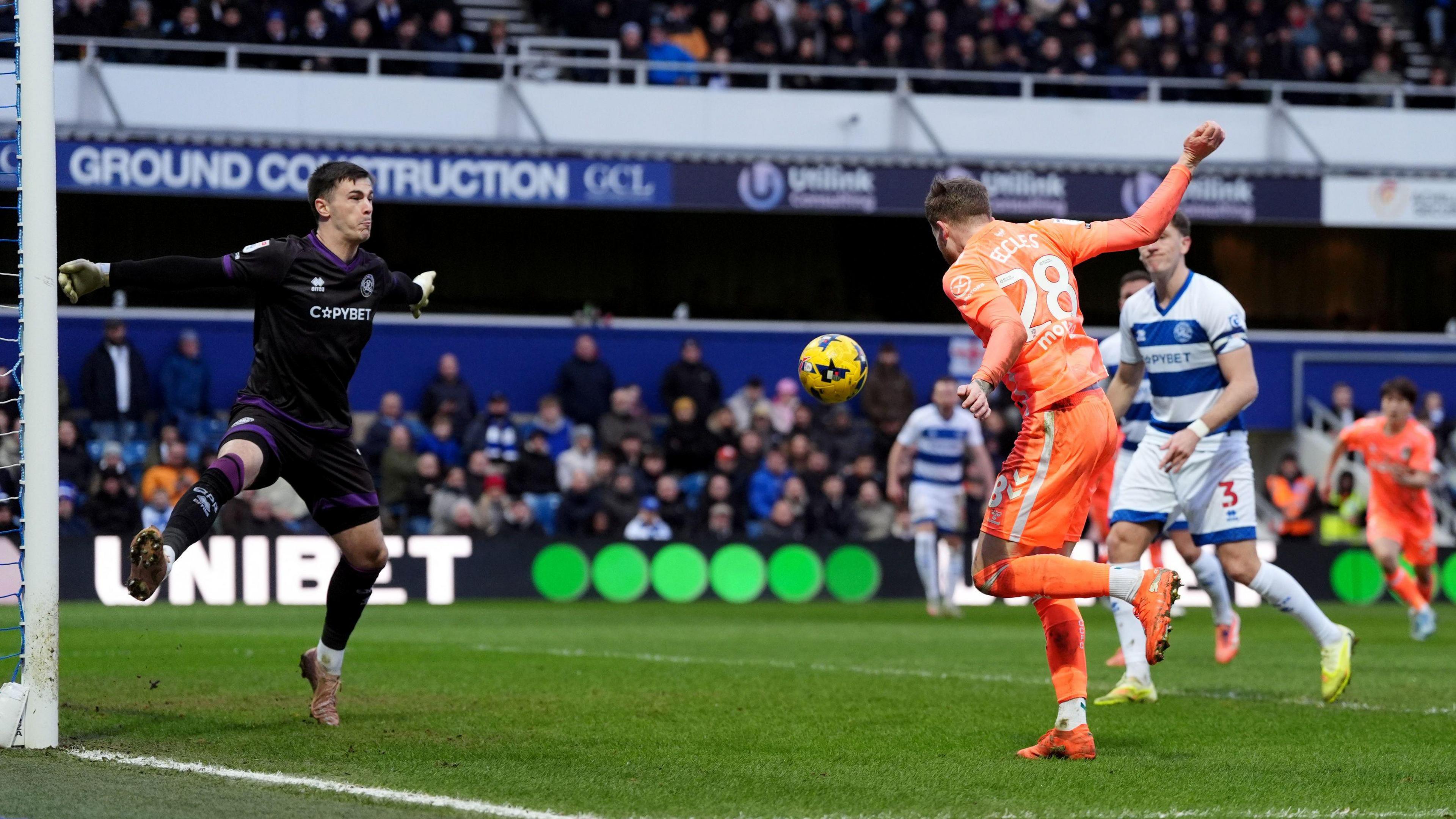 Josh Eccles heads Coventry City into the lead