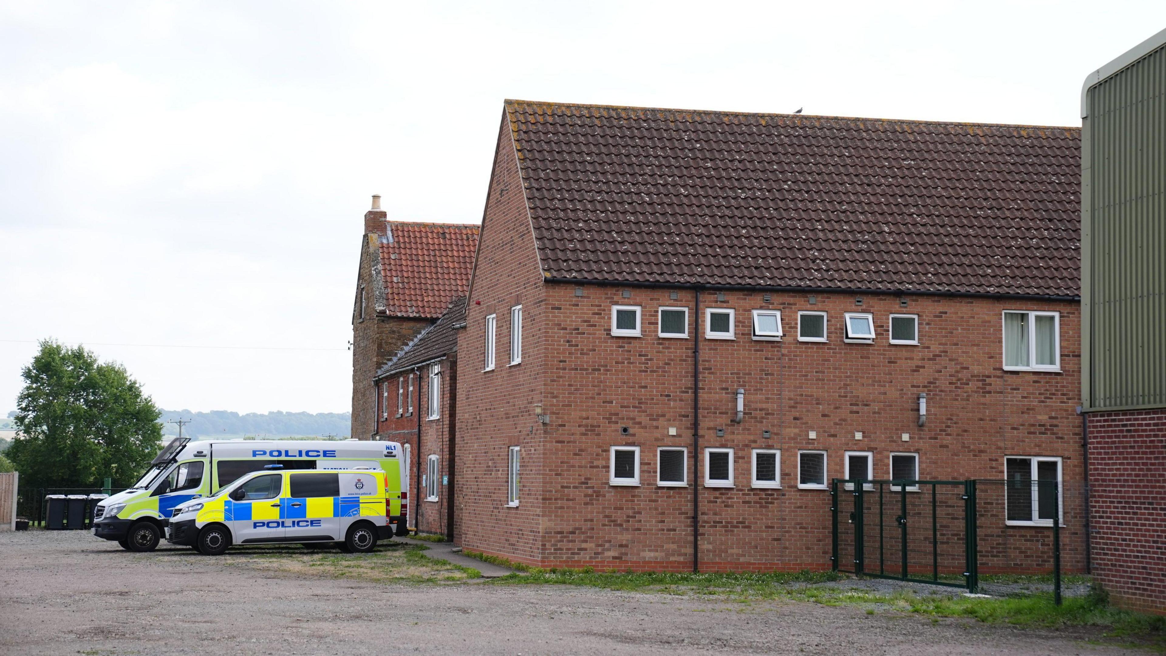 The scene in Stathern, Leicestershire, on 31 July