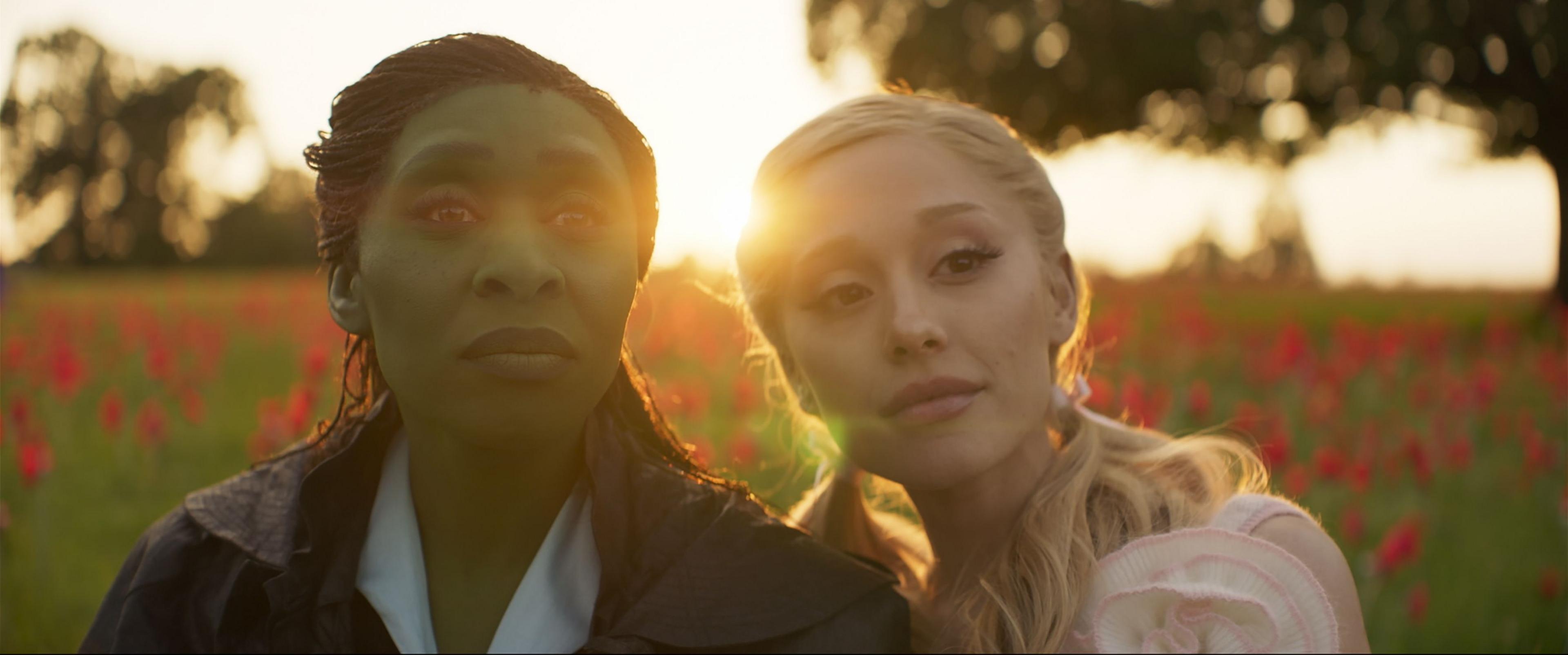 Cynthia Erivo and Ariana Grande in Wicked Part I