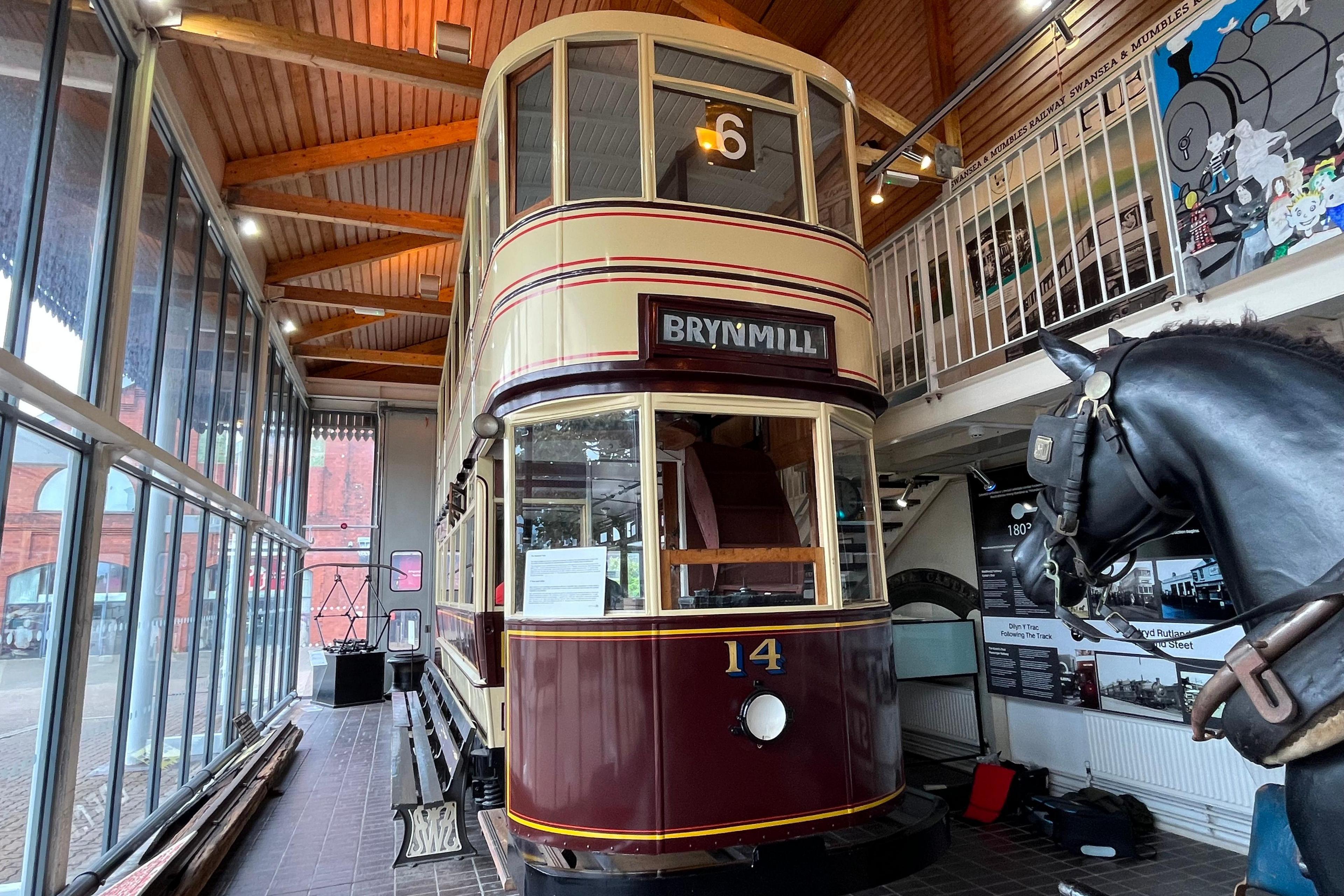 Model o drên y Mwmbwls yn Amgueddfa Abertawe