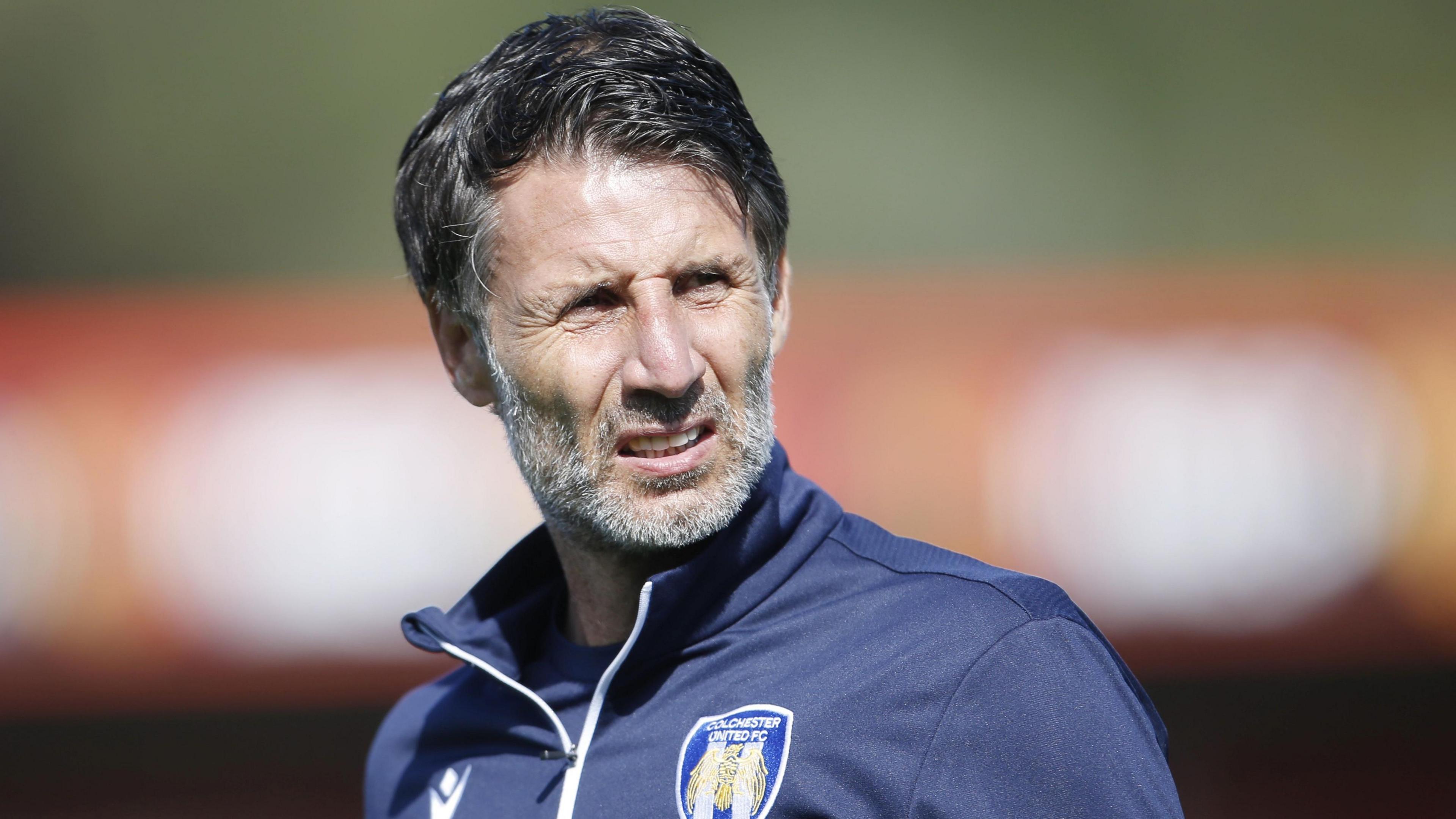 Colchester head coach Danny Cowley