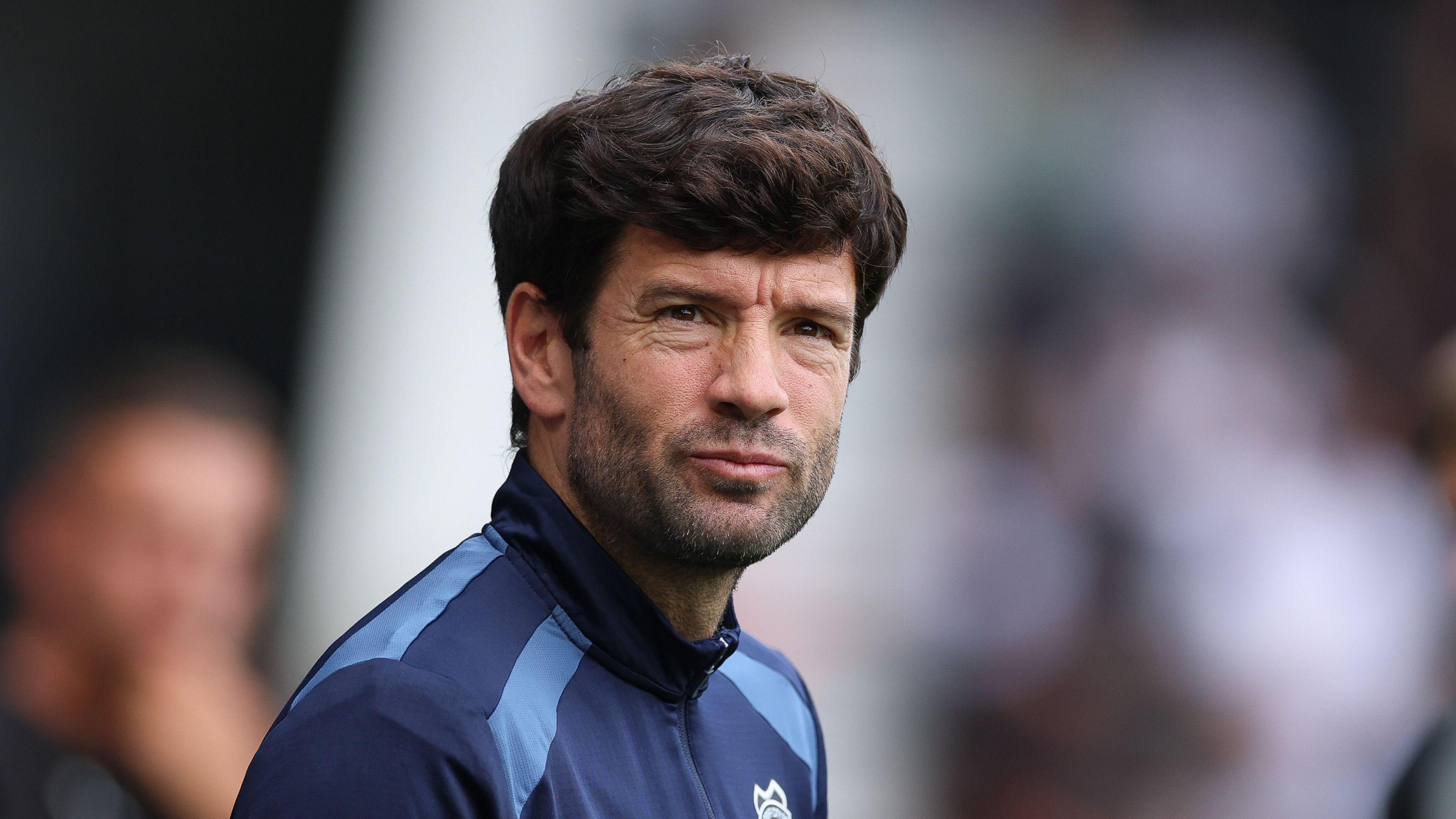 Brian Barry-Murphy on the touchline at Derby