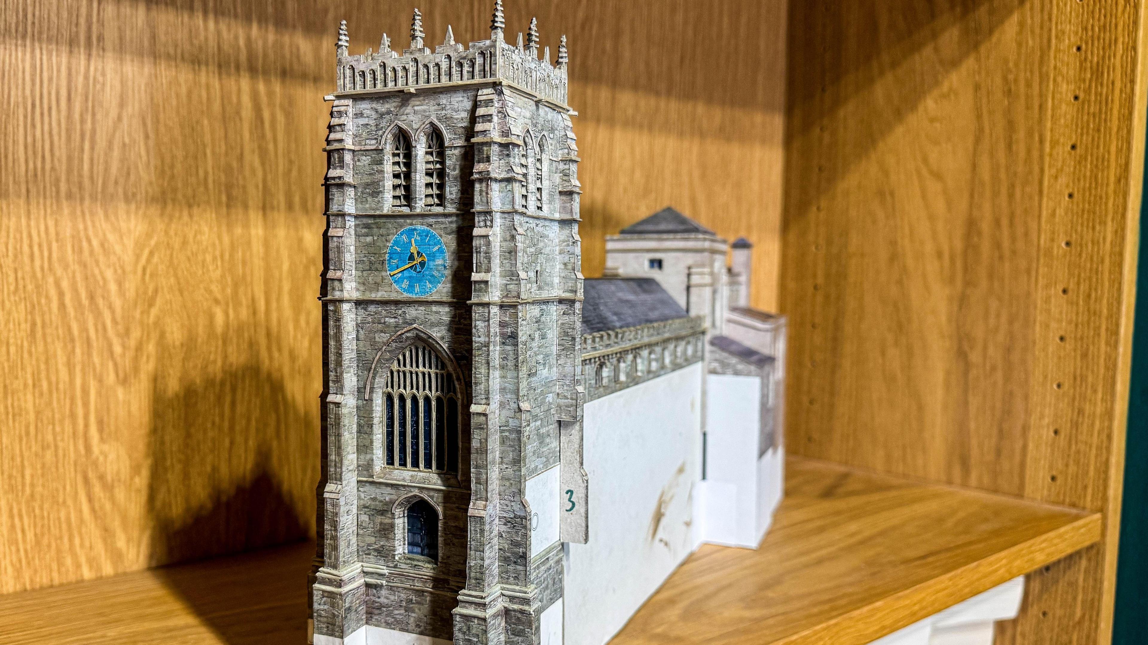 Bradford Cathedral cardboard model