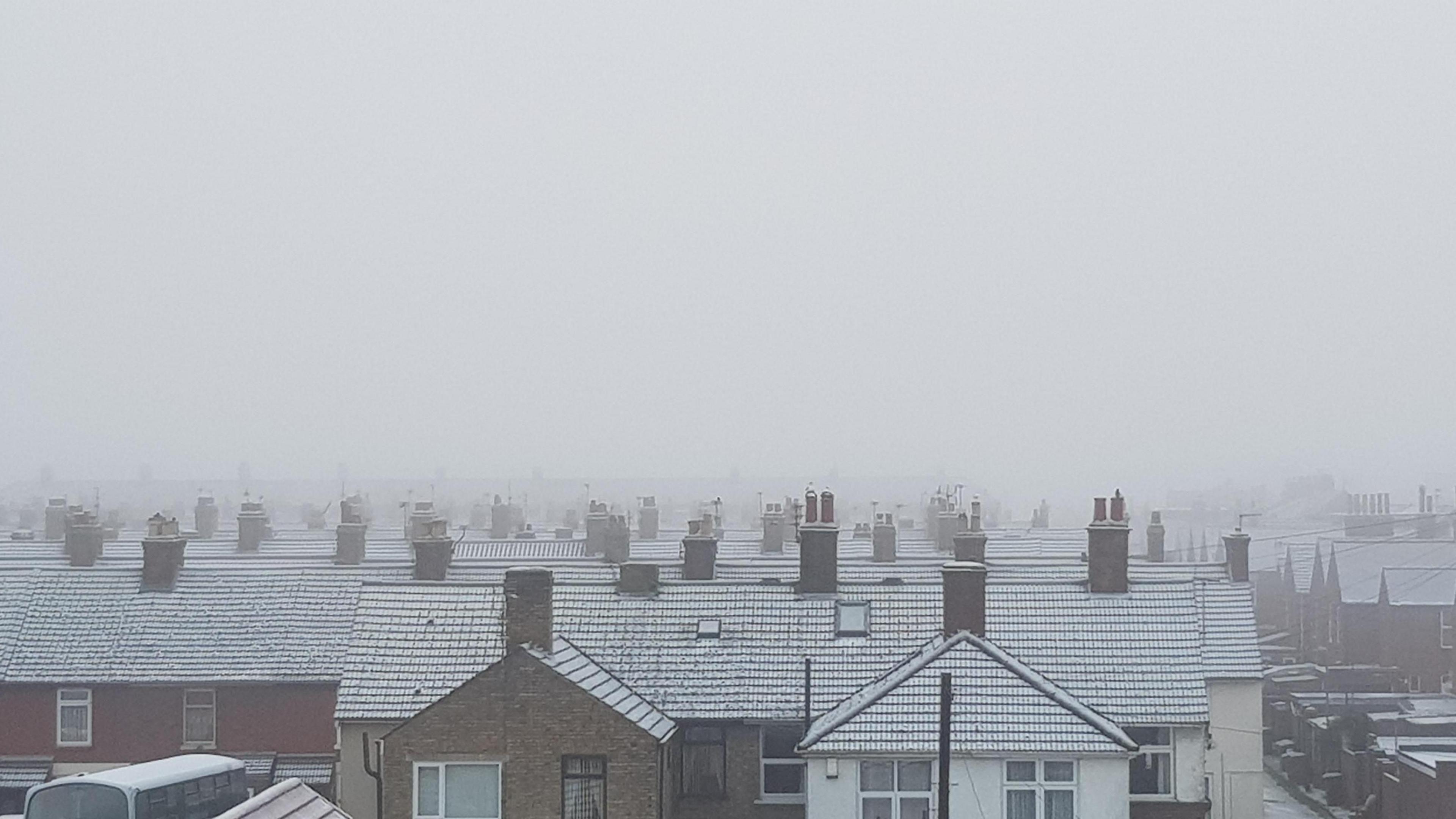 Frosty rooftops in Great Yarmouth