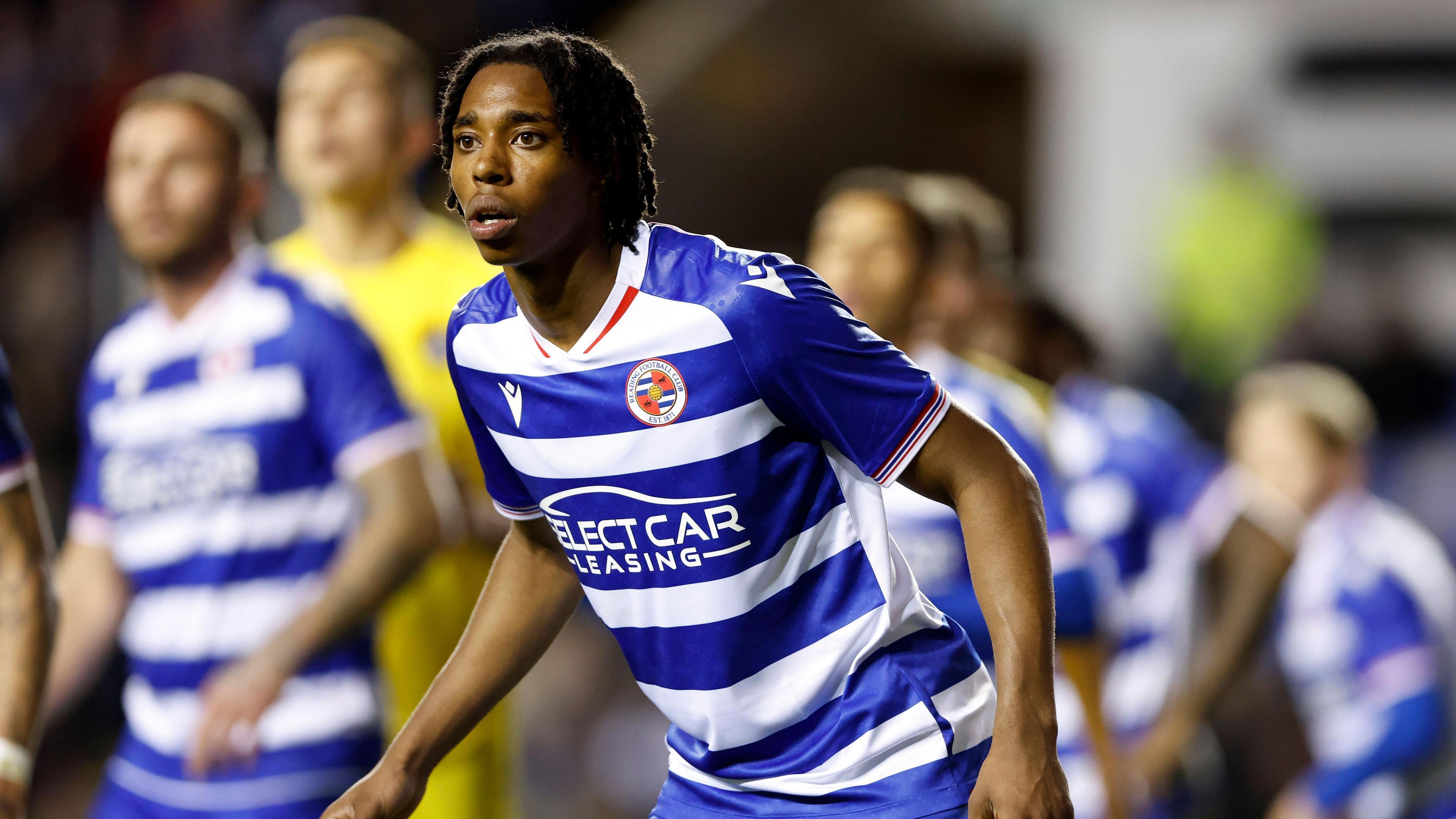 Ashqar Ahmed of Reading during their game against Harborough Town in the FA Cup, Second Round