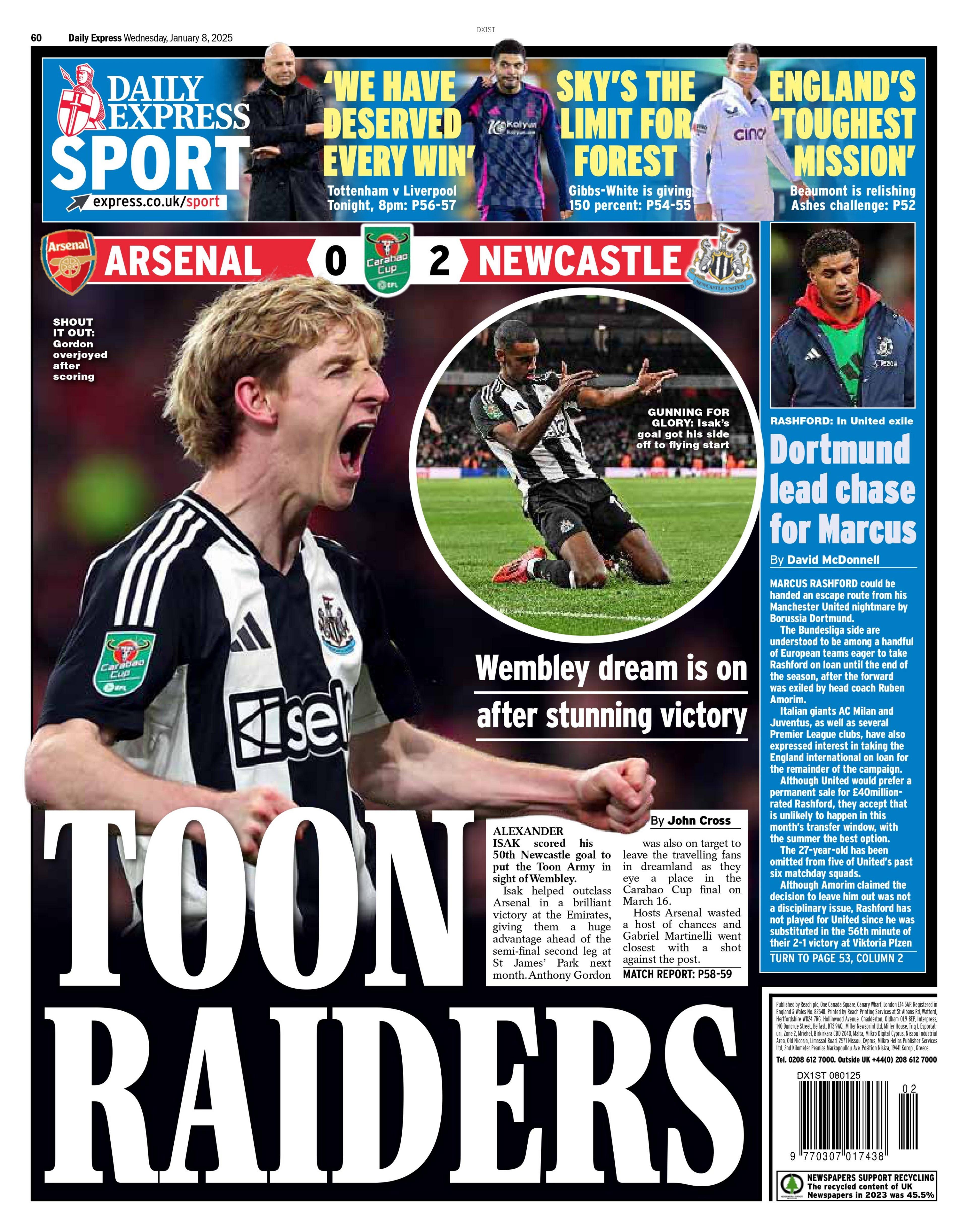 Express back page