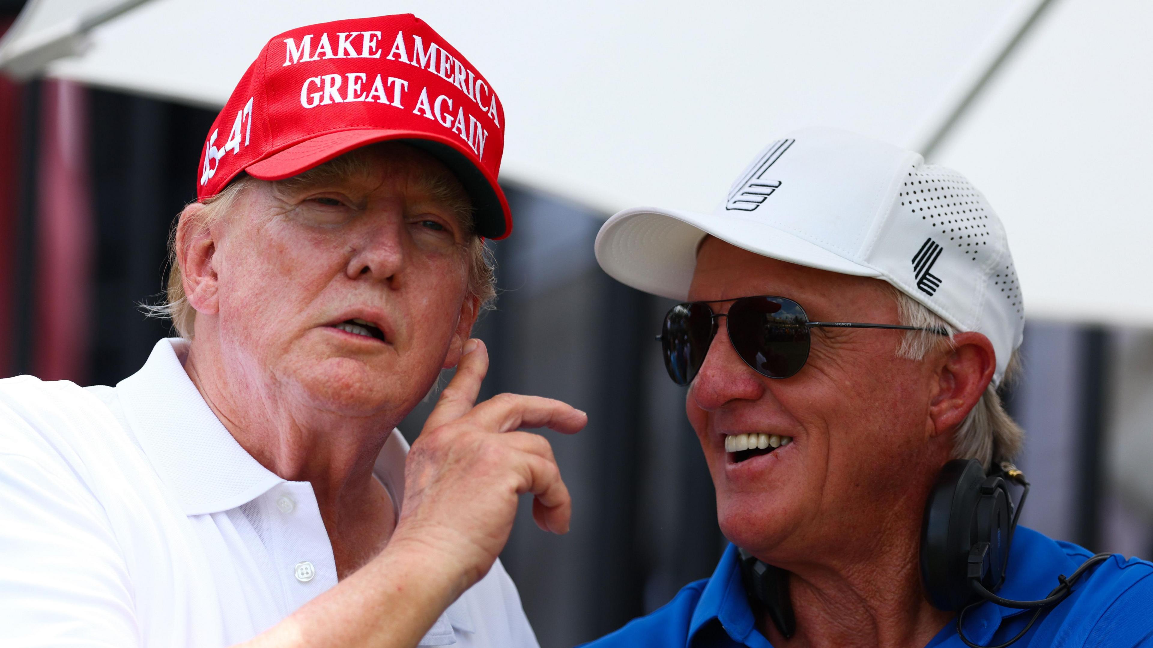 Donald Trump and Greg Norman successful conversation