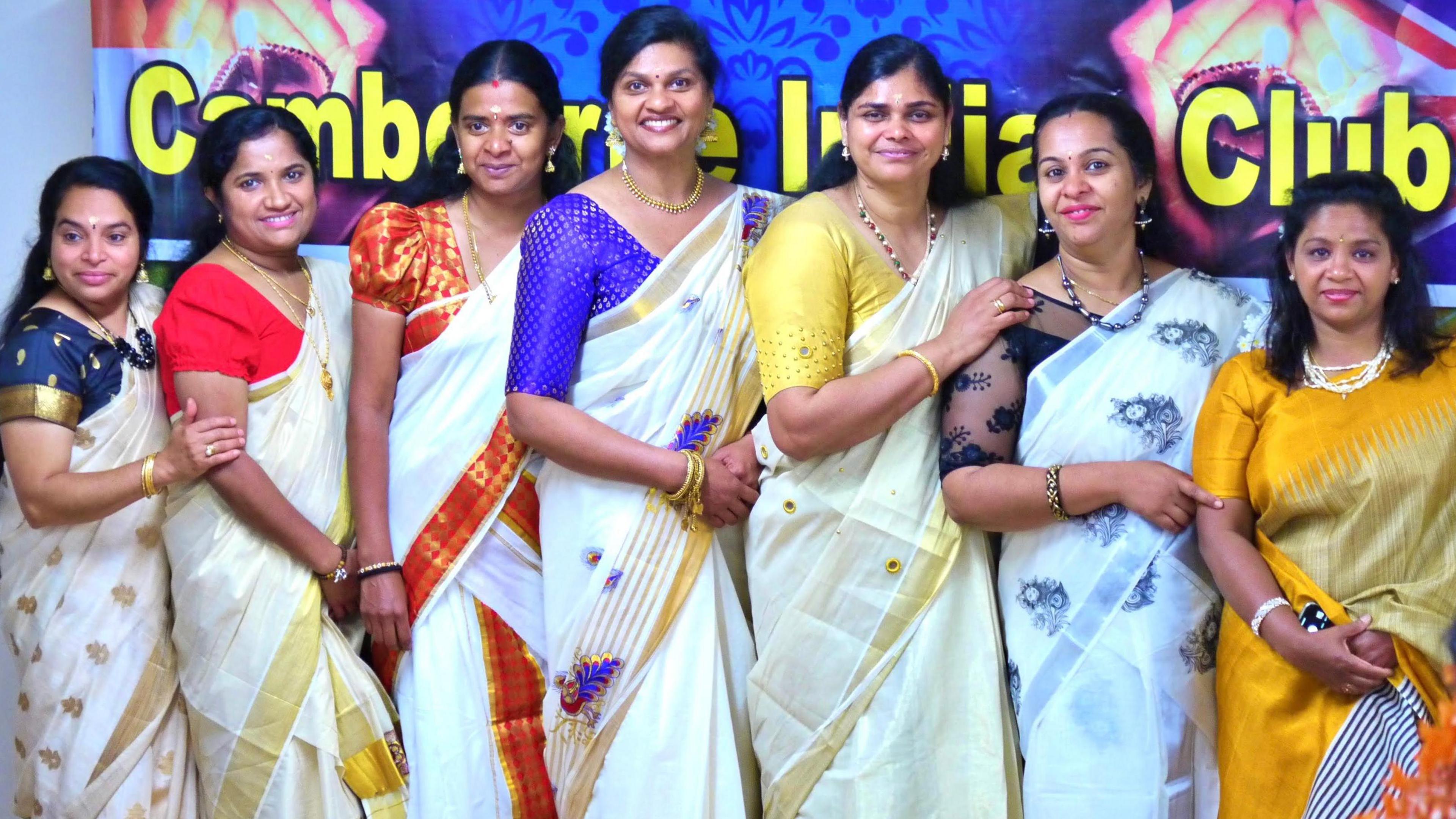 Women at an Onam harvest festival