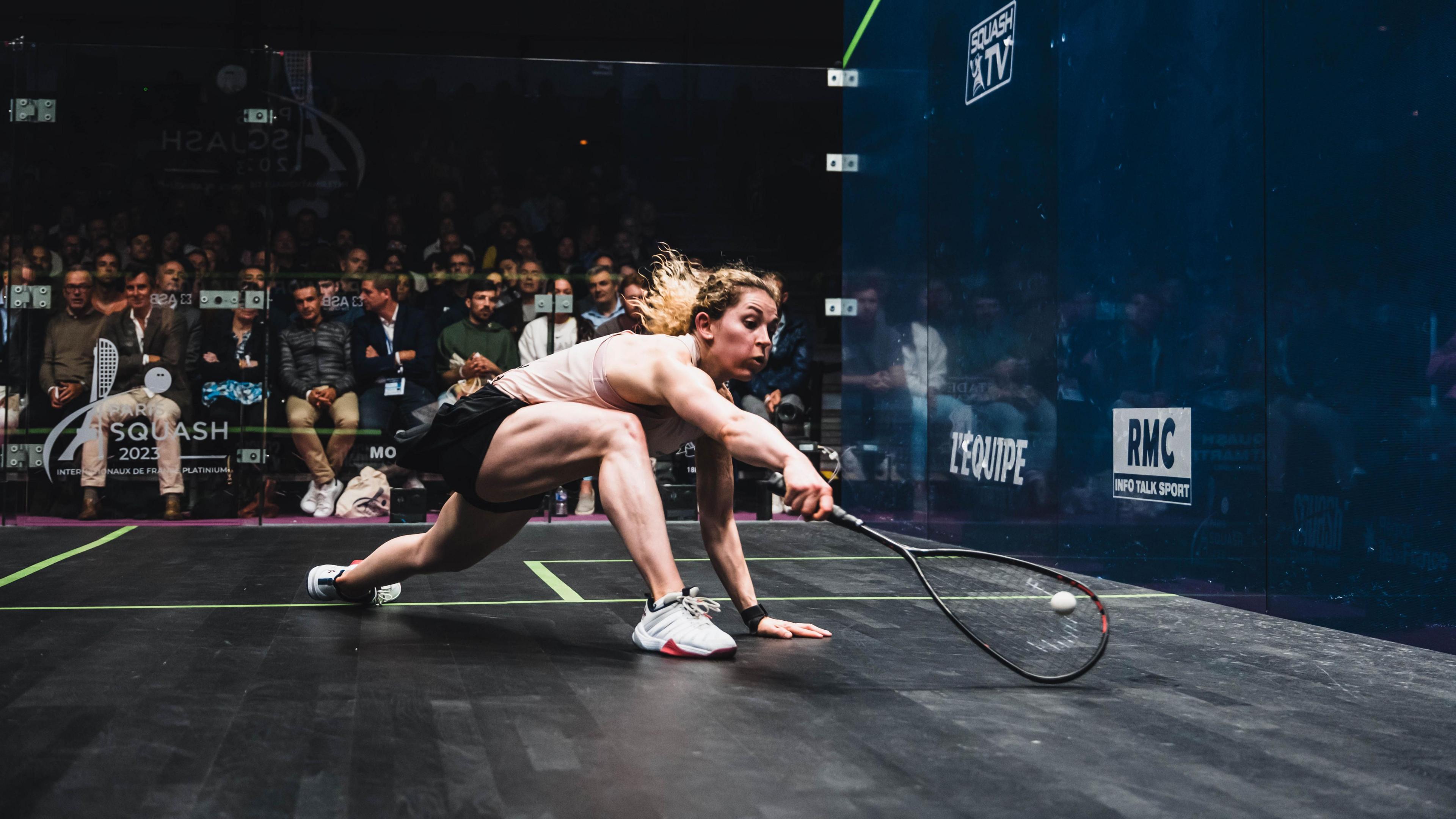 Georgina Kennedy playing in a tournament