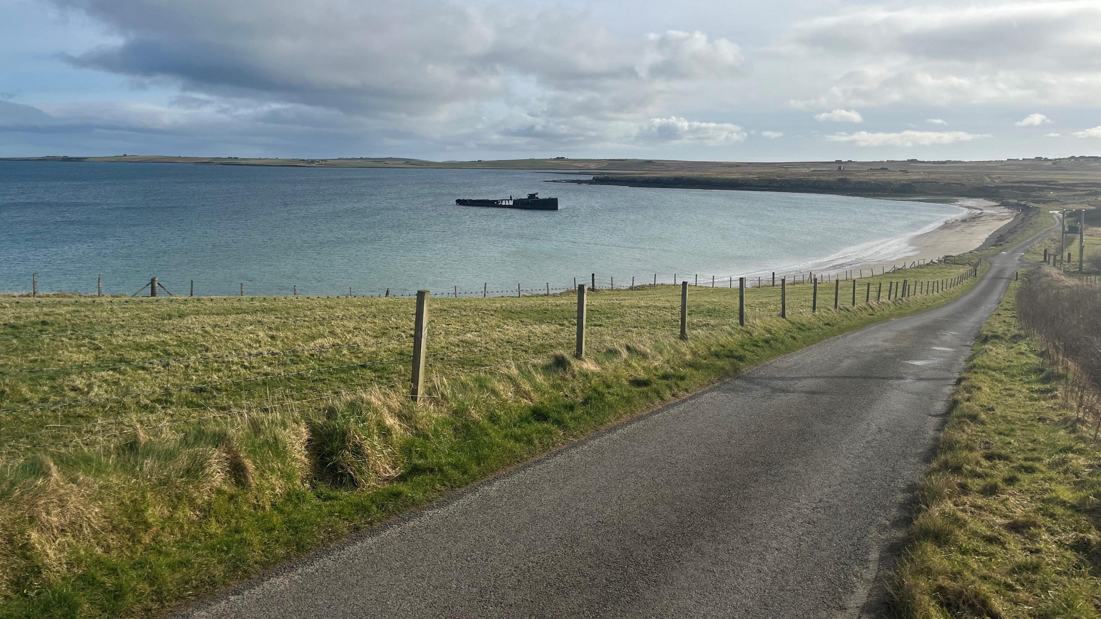 Road leading to Inganess Beach