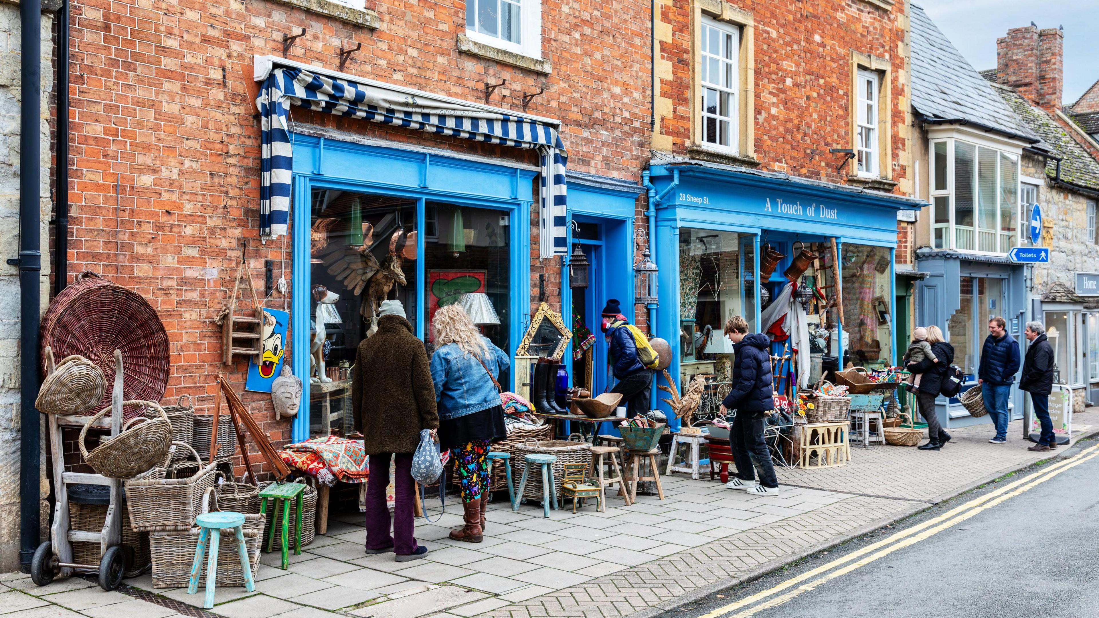 Shoppers in Shipston on Stour