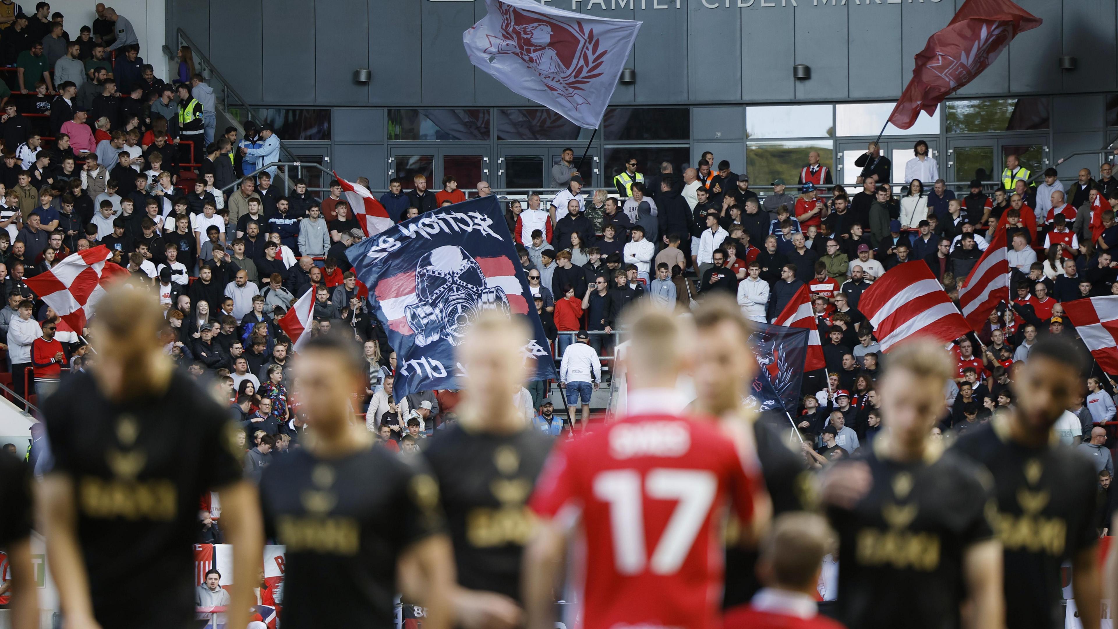 Bristol City fans pictured at Ashton Gate during the 2025-26 season
