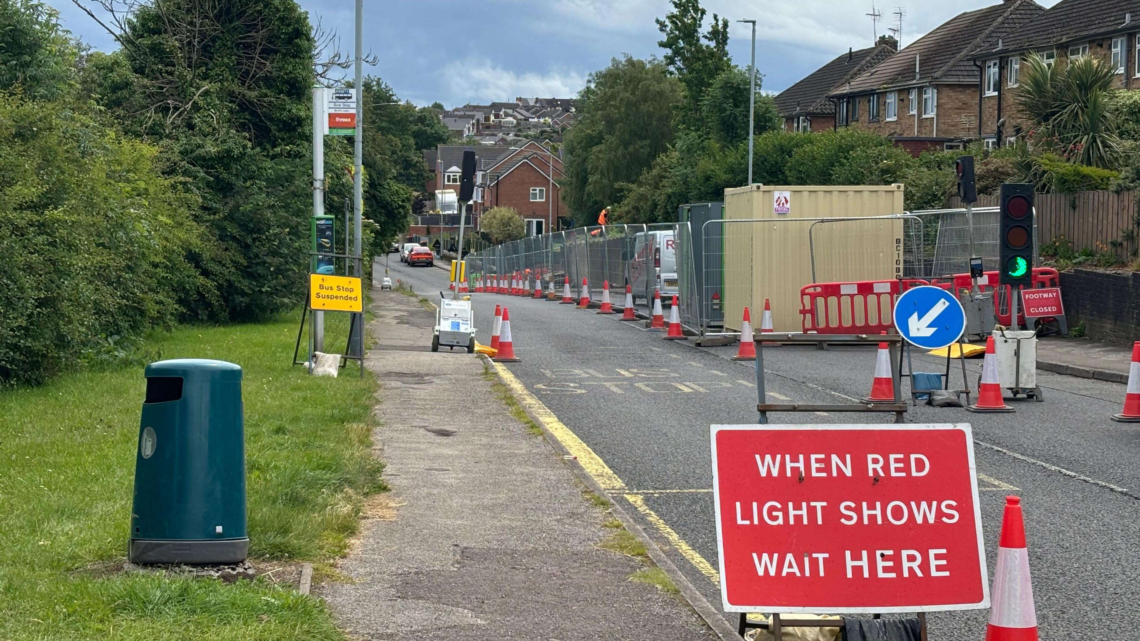 Wall repairs in Main Road, Kirkby-in-Ashfield, Nottinghamshire