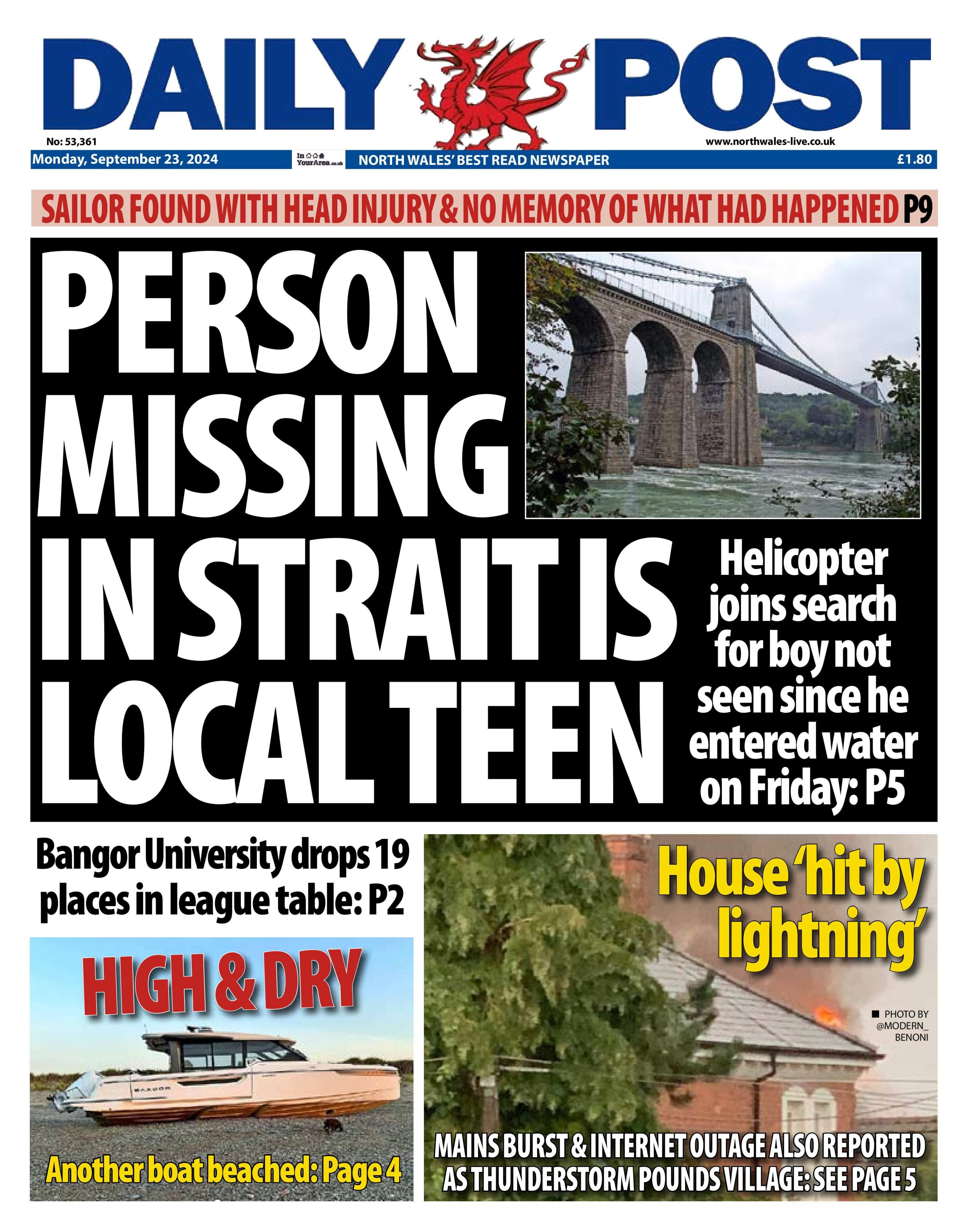 Daily Post front page 