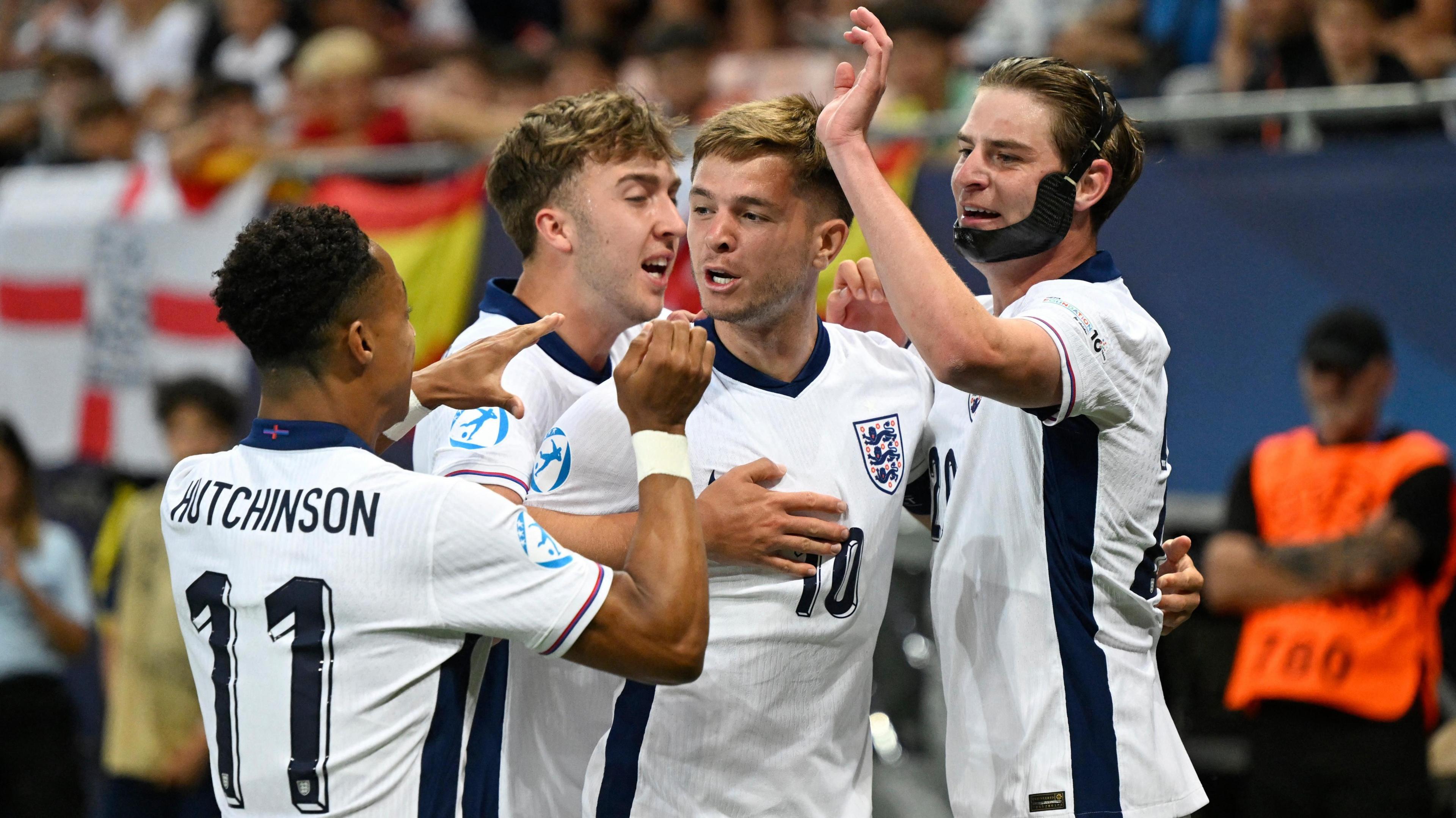 England celebrate