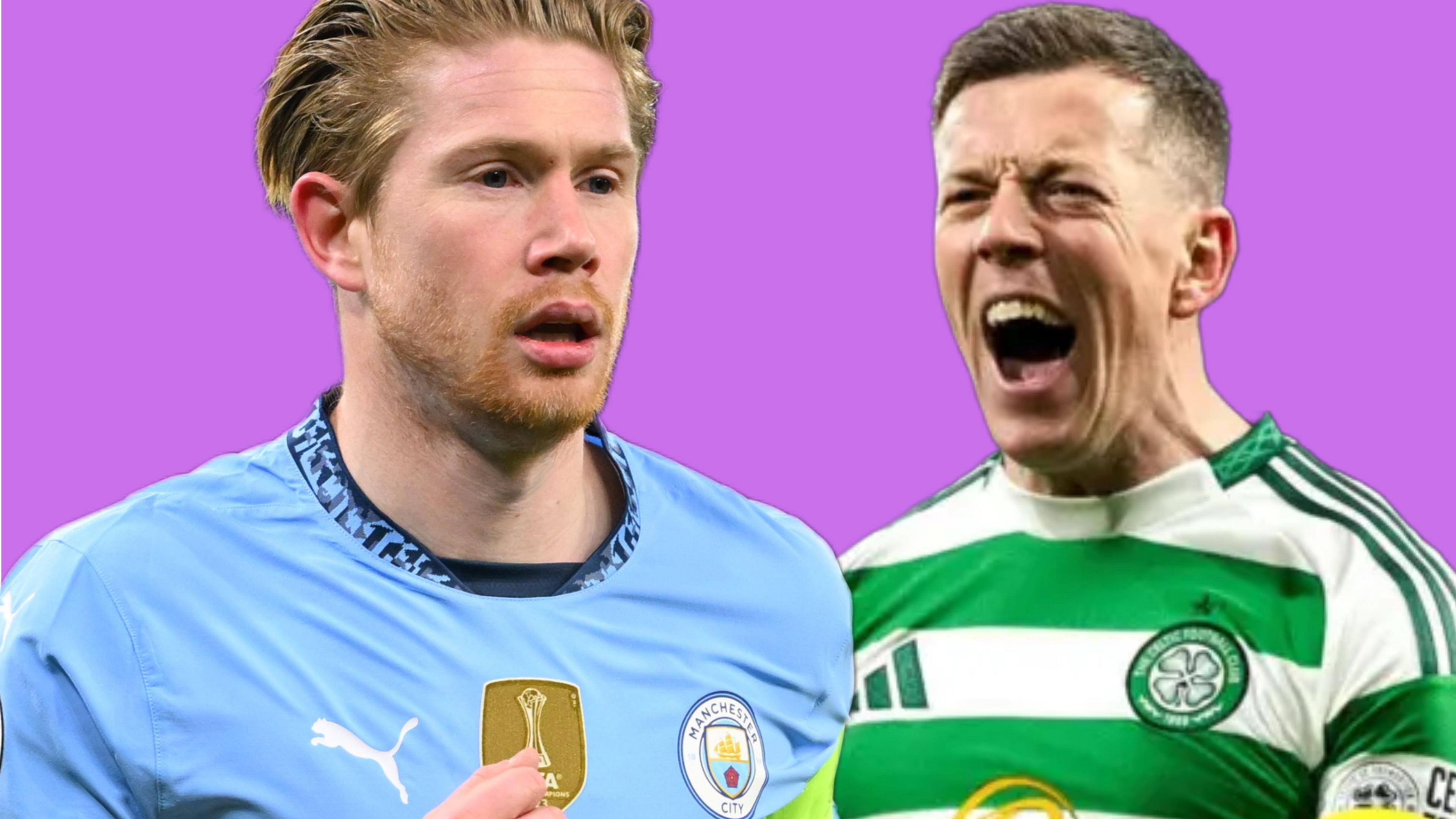 Kevin De Bruyne and Callum McGregor.