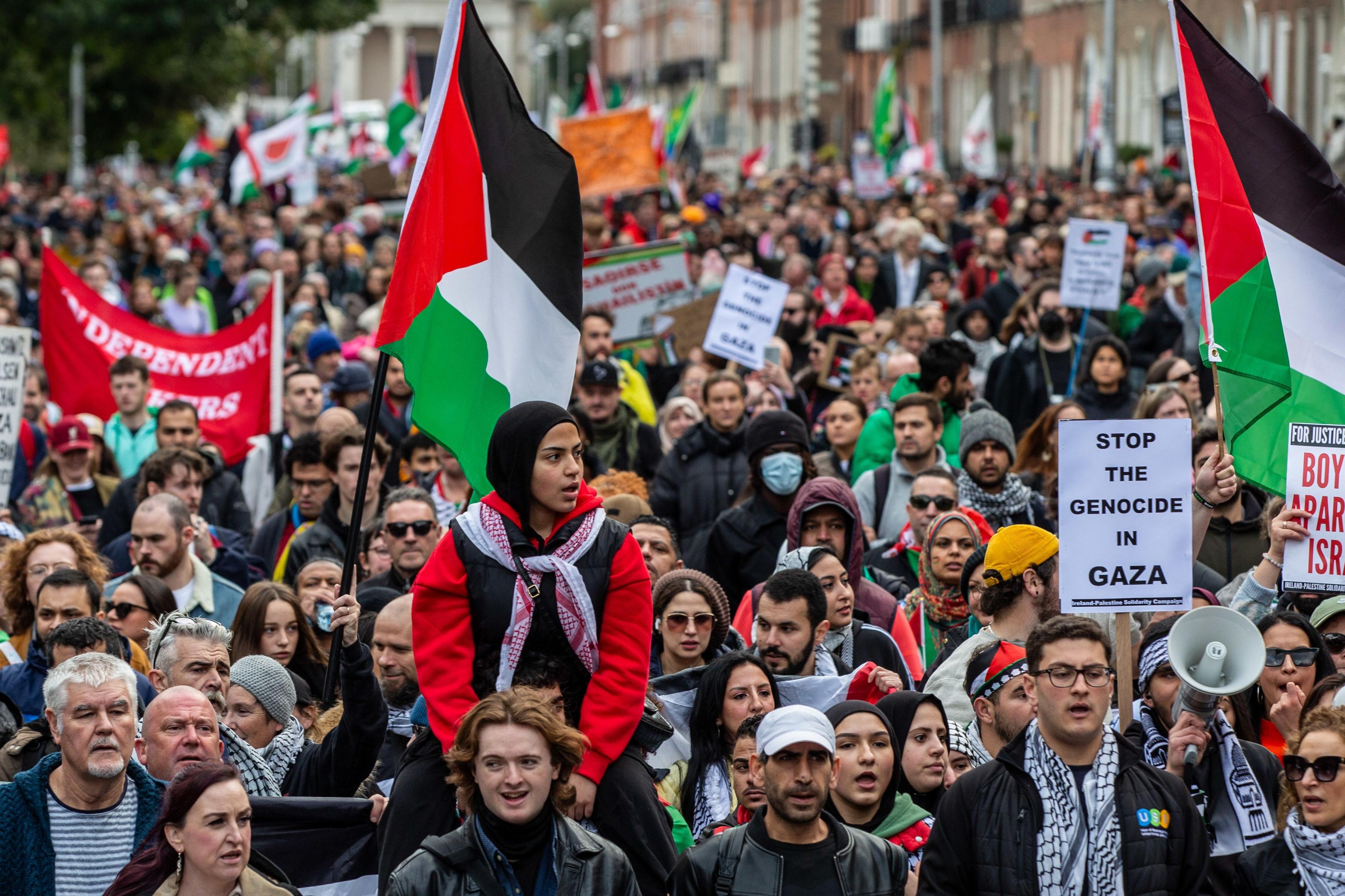 Pro-Palestine rally Dublin