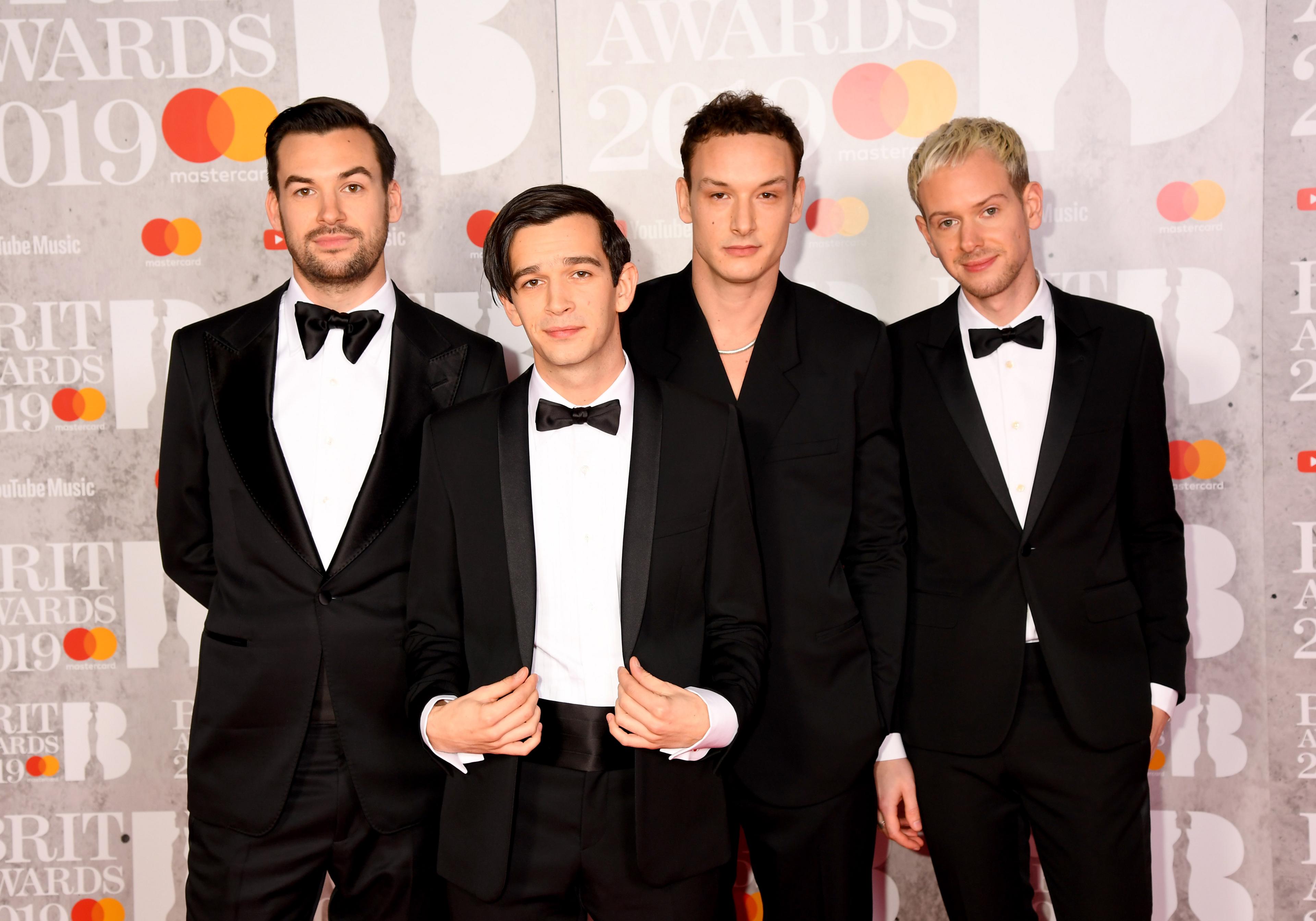 Ross MacDonald, Matthew Healy, George Daniel and Adam Hann of The 1975