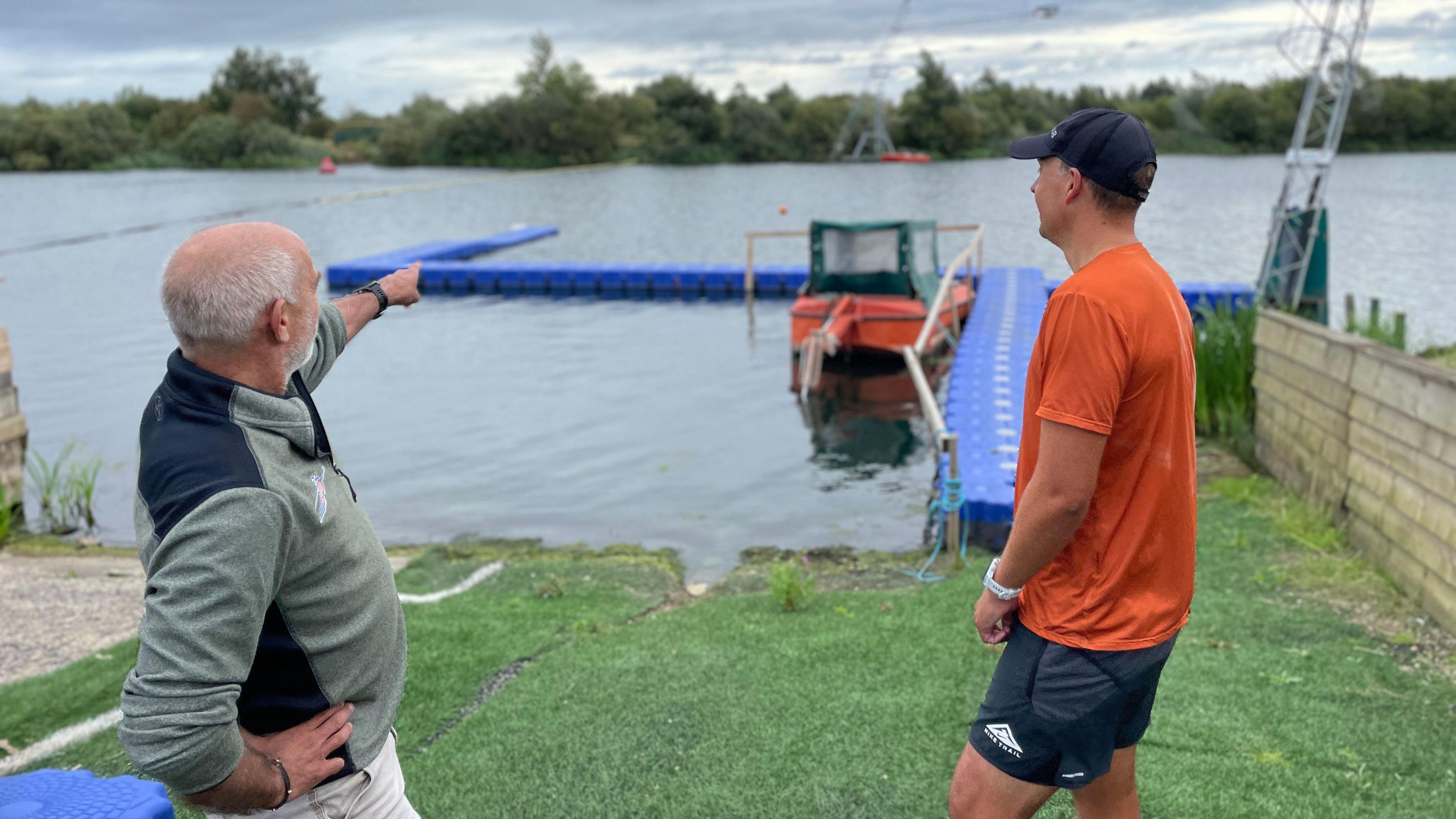 Paul Robinson alongside his coach Jon Cowell